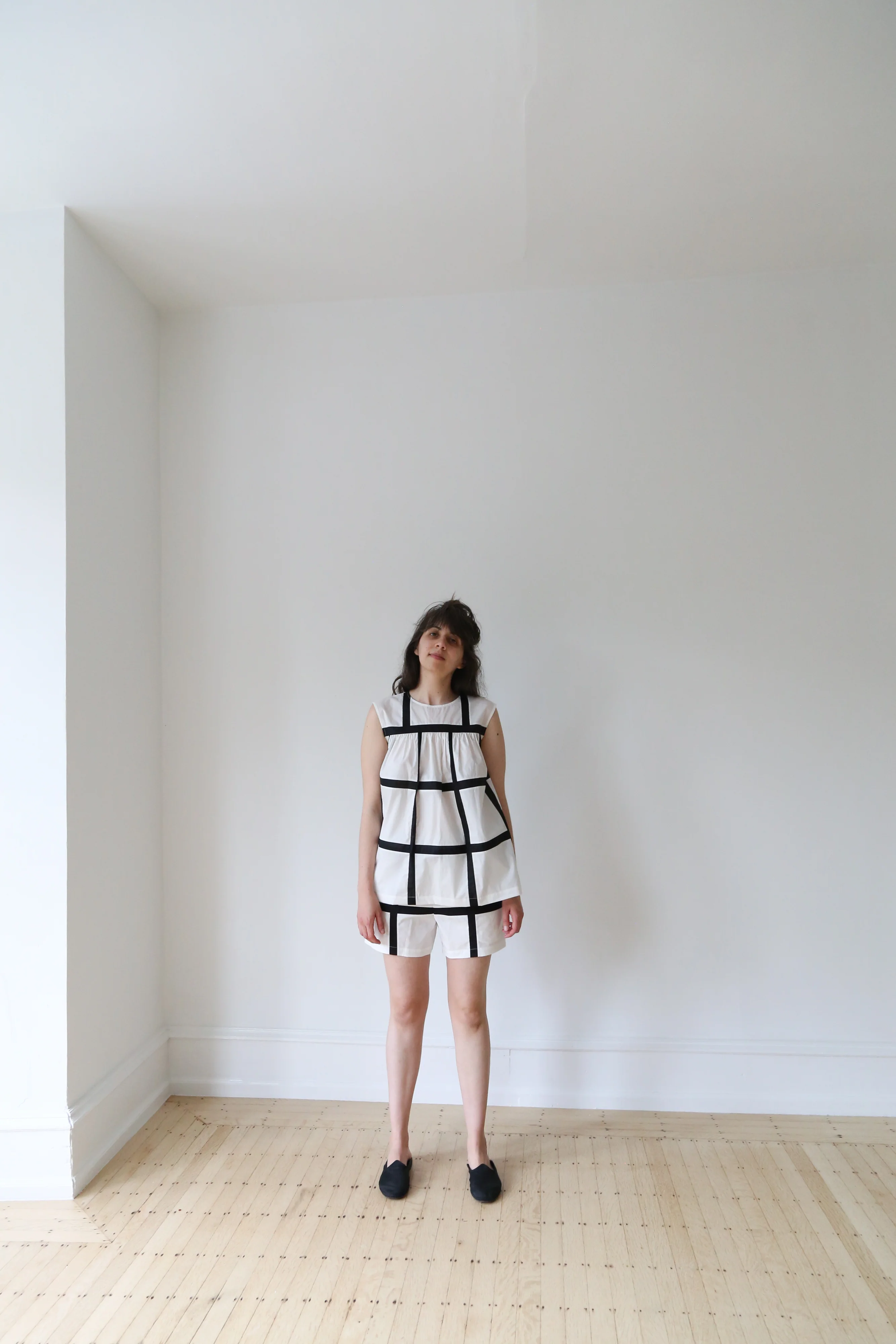 Nina Donis Black and White Check Set - Image 3