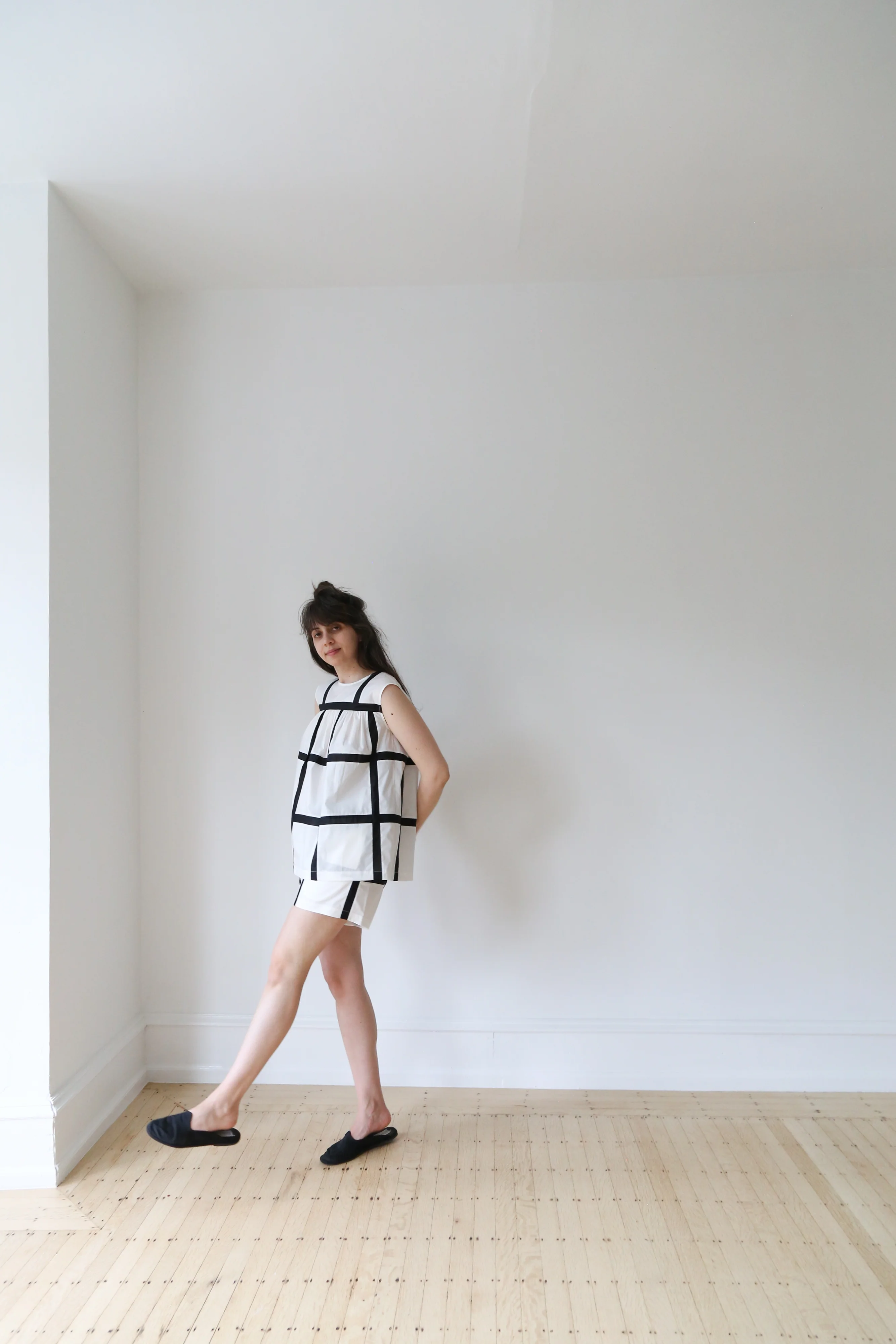 Nina Donis Black and White Check Set - Image 6