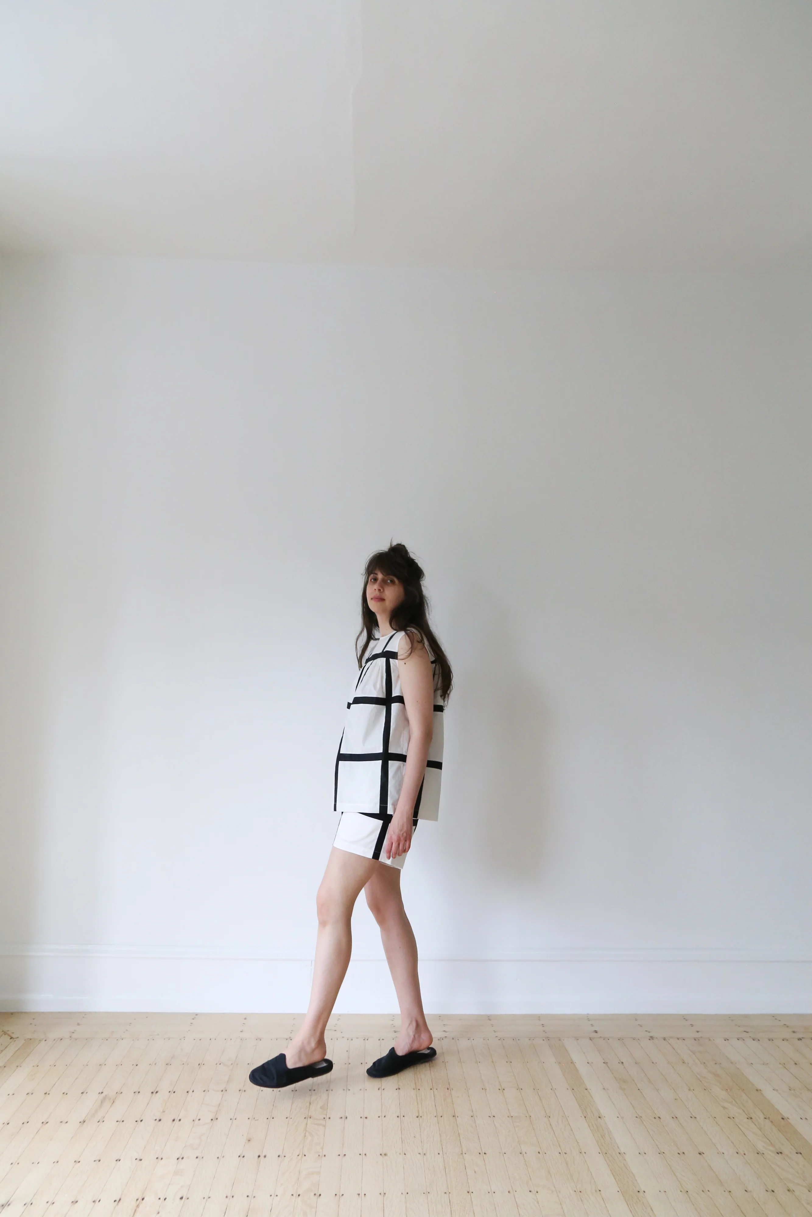 Nina Donis Black and White Check Set - Image 7