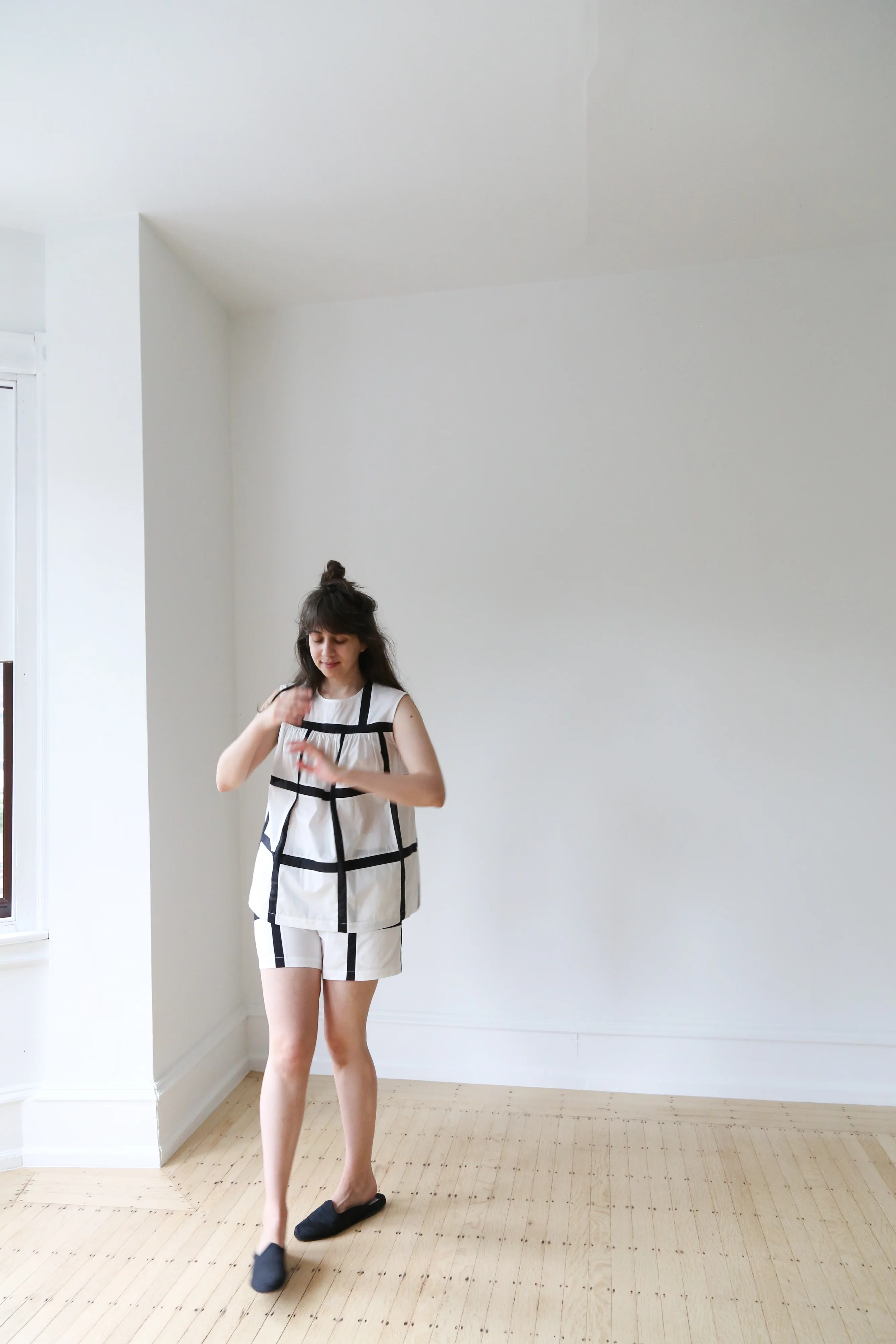 Nina Donis Black and White Check Set - Image 8
