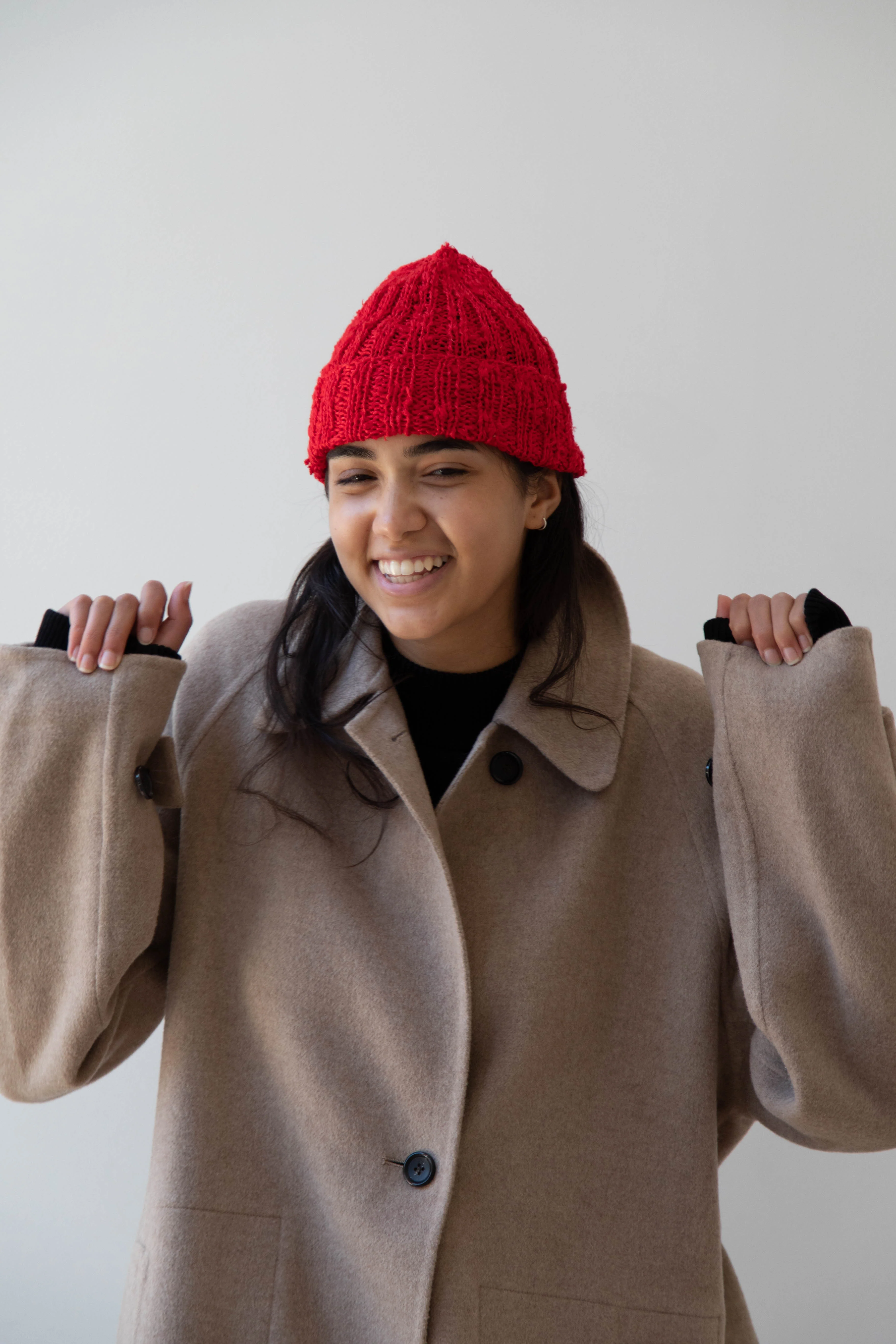 Nitto Gorro Hat in Red Silk - Image 12