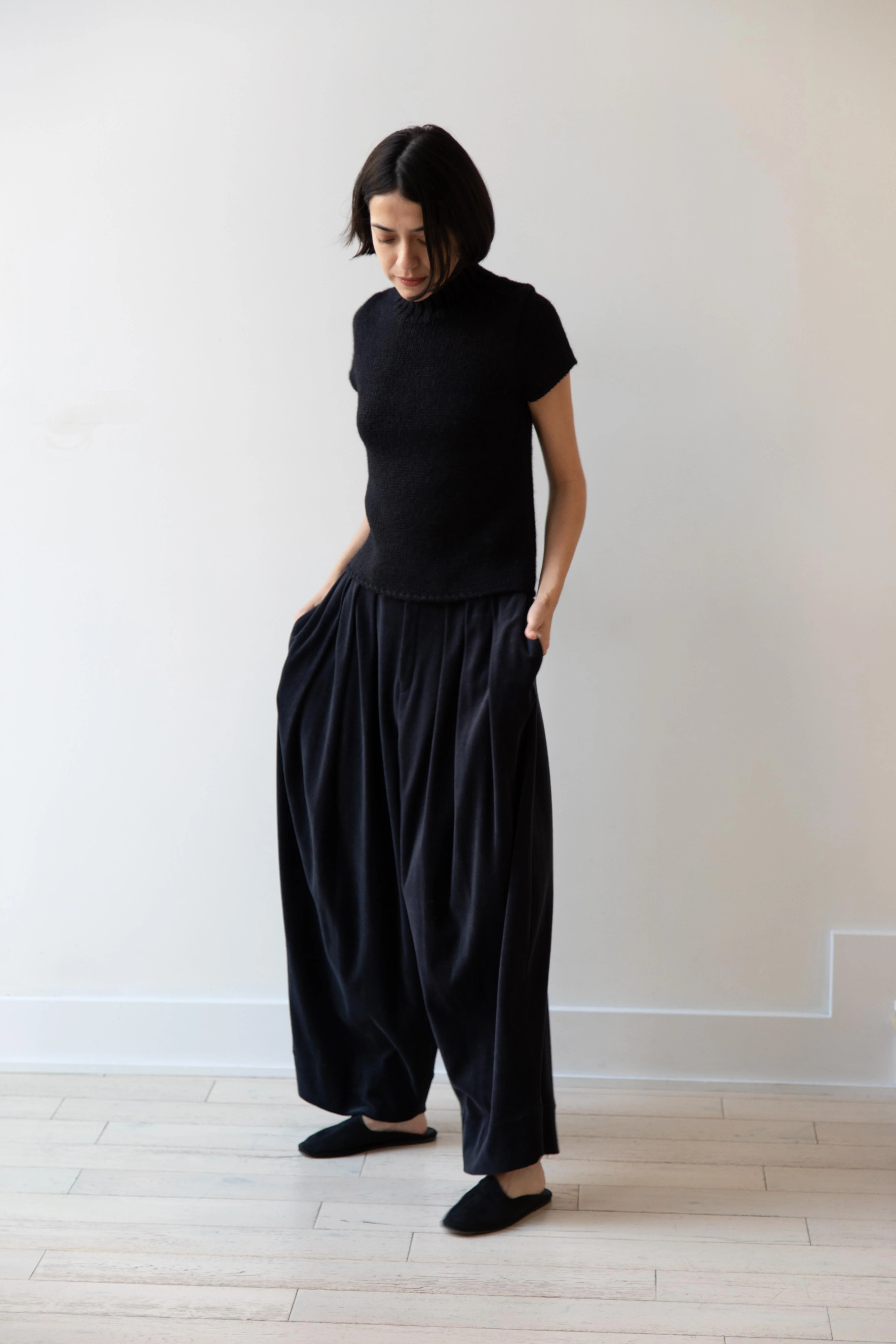 Nothing Written | Benico Half Neck Knit Shirt in Black - Image 10