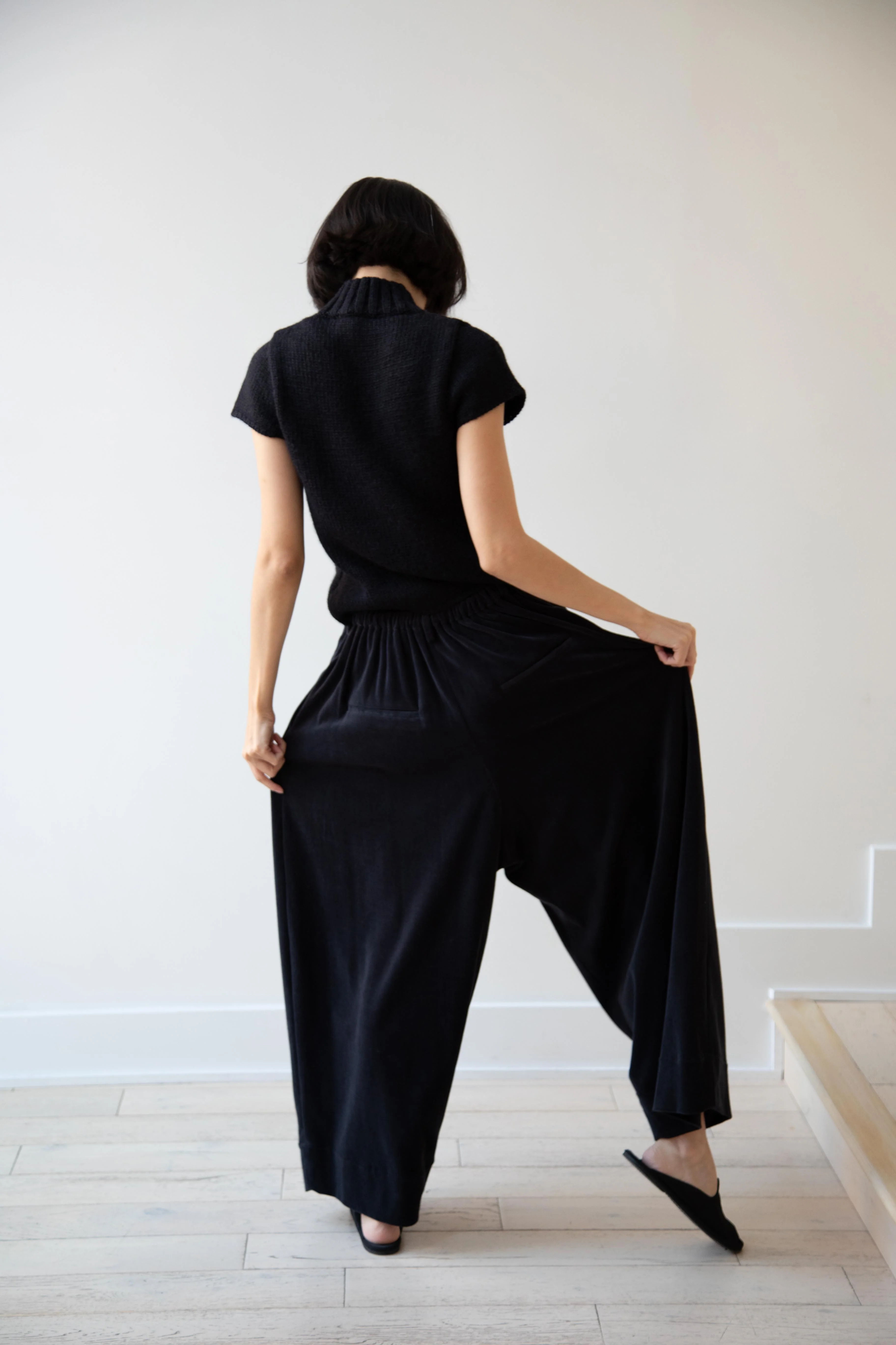 Nothing Written | Benico Half Neck Knit Shirt in Black - Image 33