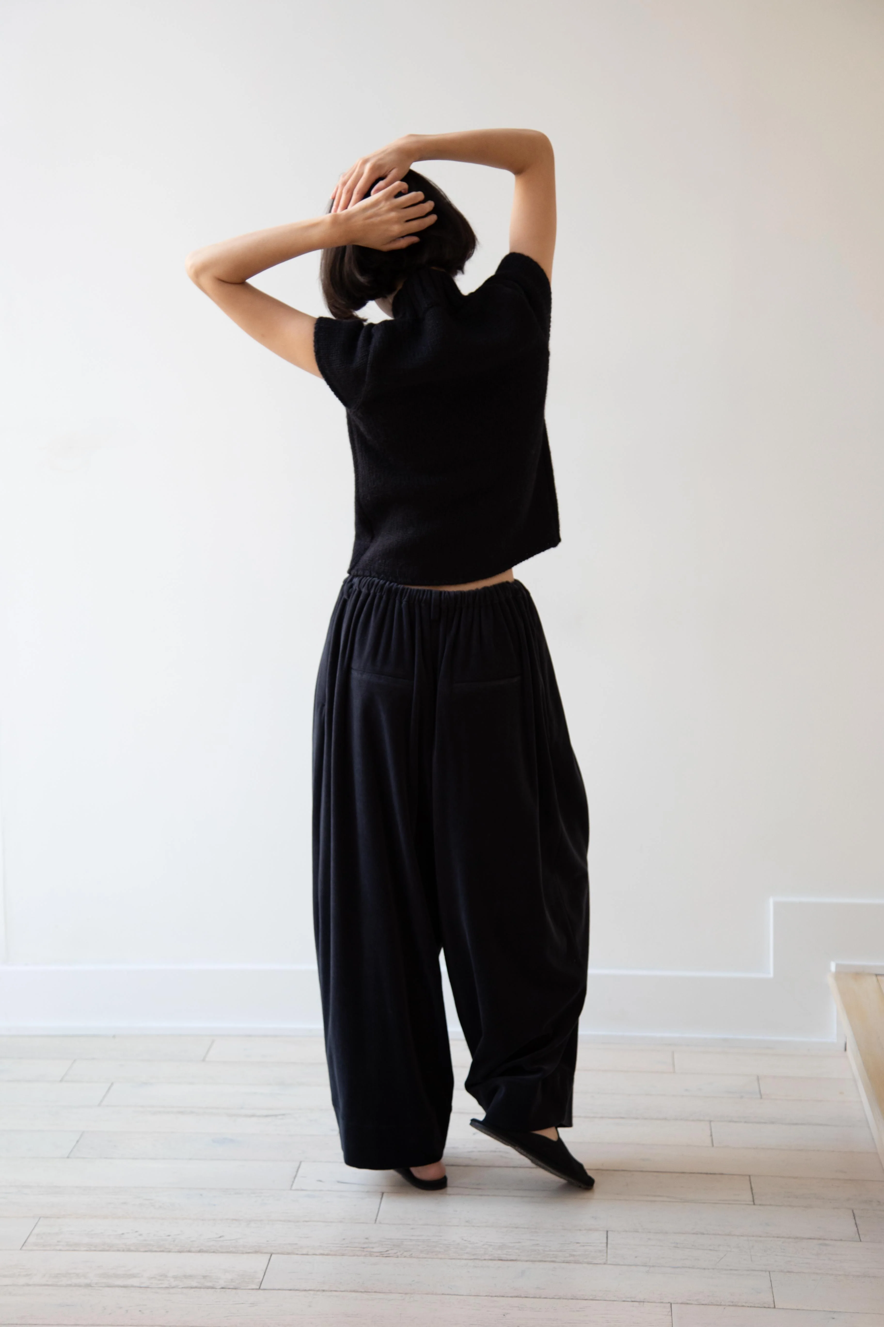 Nothing Written | Benico Half Neck Knit Shirt in Black - Image 5