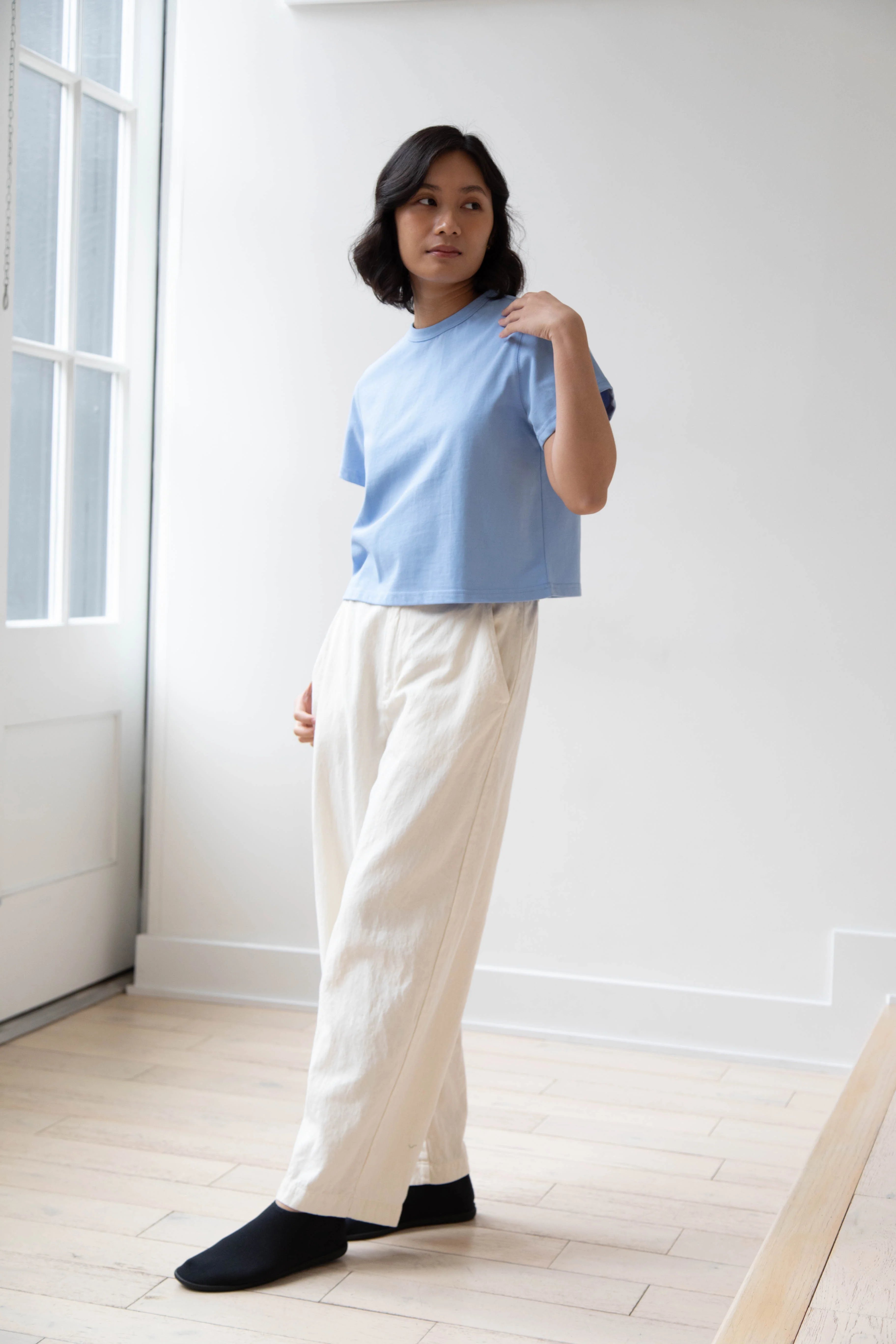 Nothing Written | Bobba Cotton T-Shirt in Blue - Image 22
