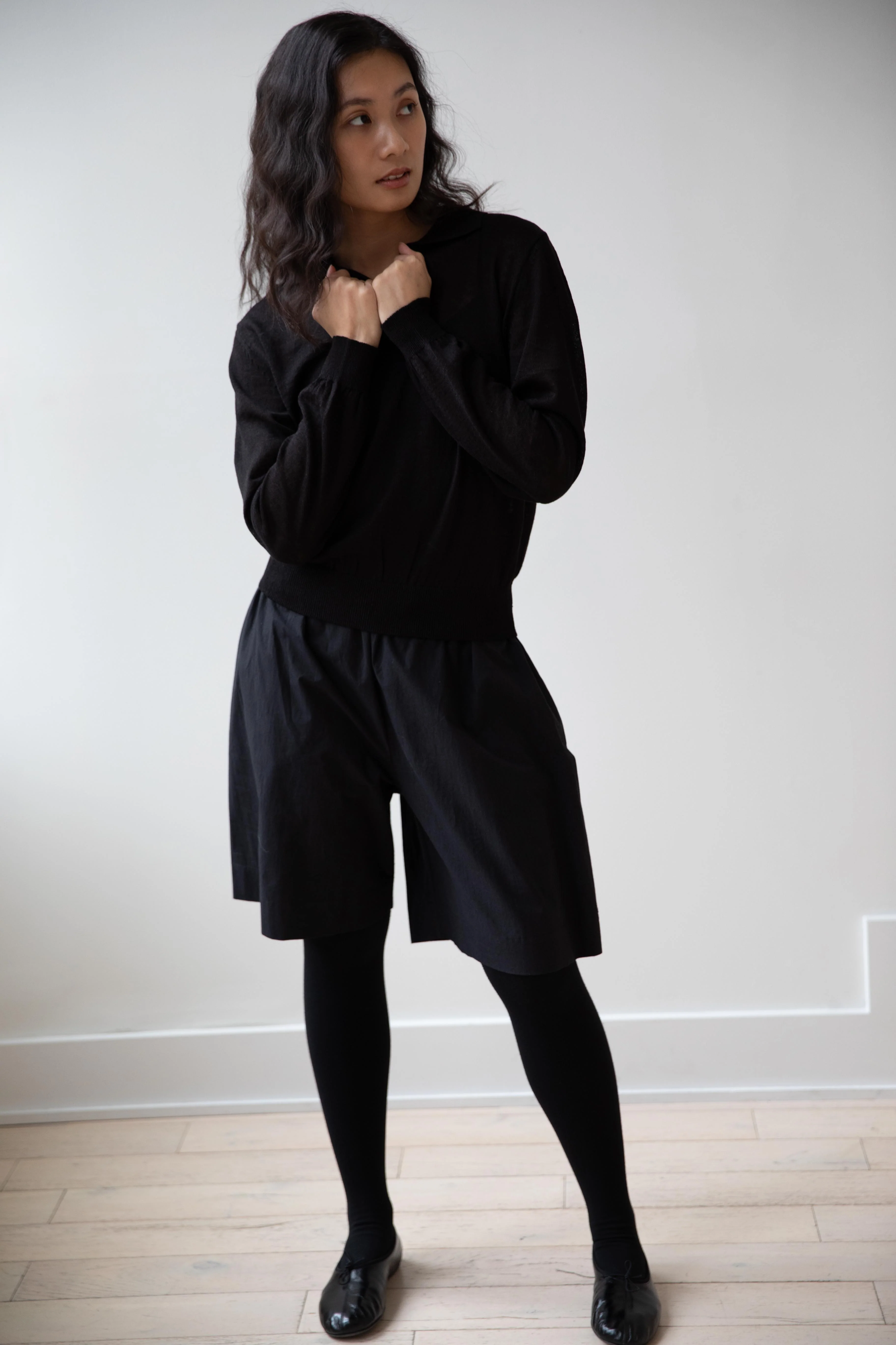 Nothing Written | Carrel Collar Polo in Black - Image 8
