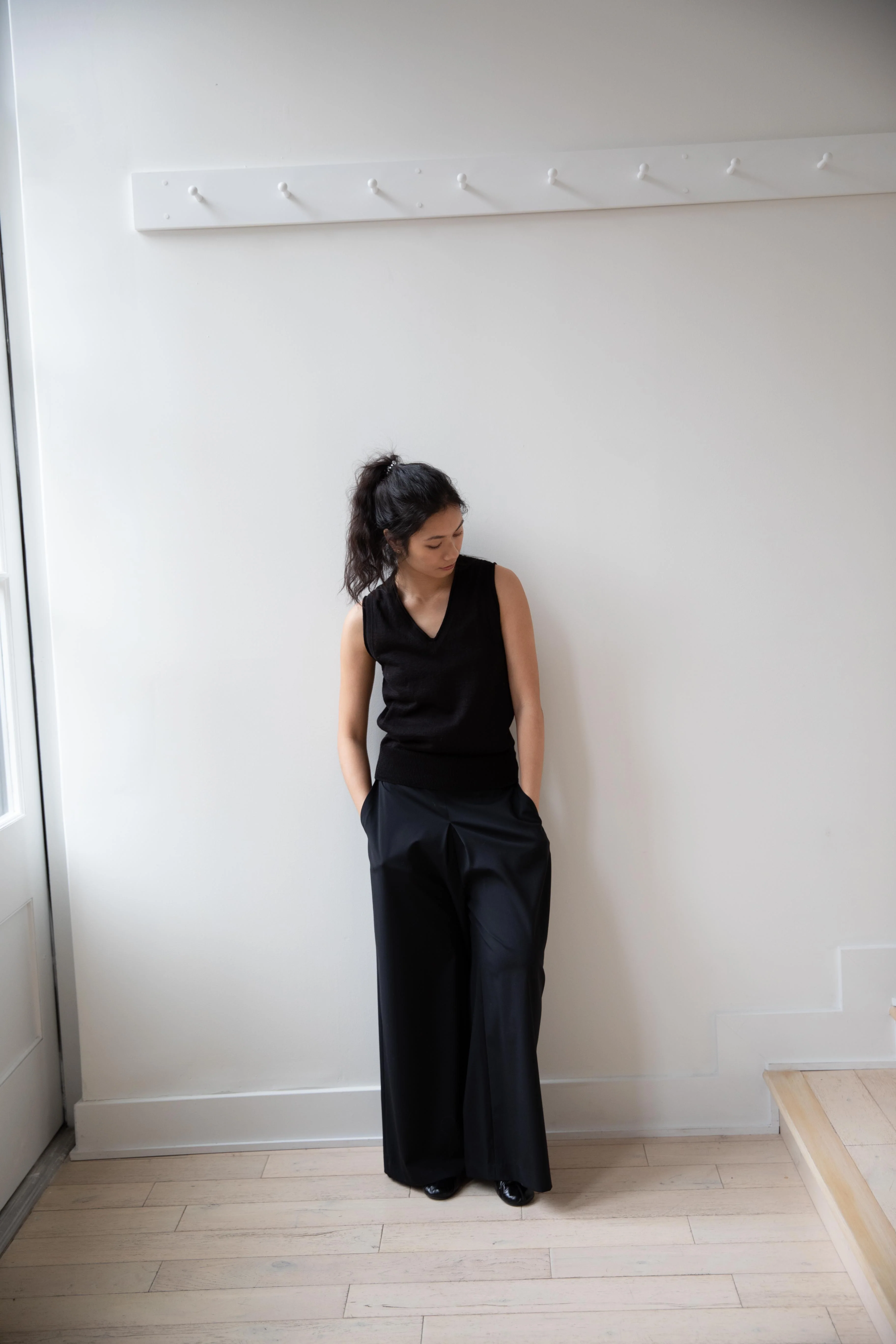 Nothing Written | Dore V-Neck Tank Top in Black - Image 19
