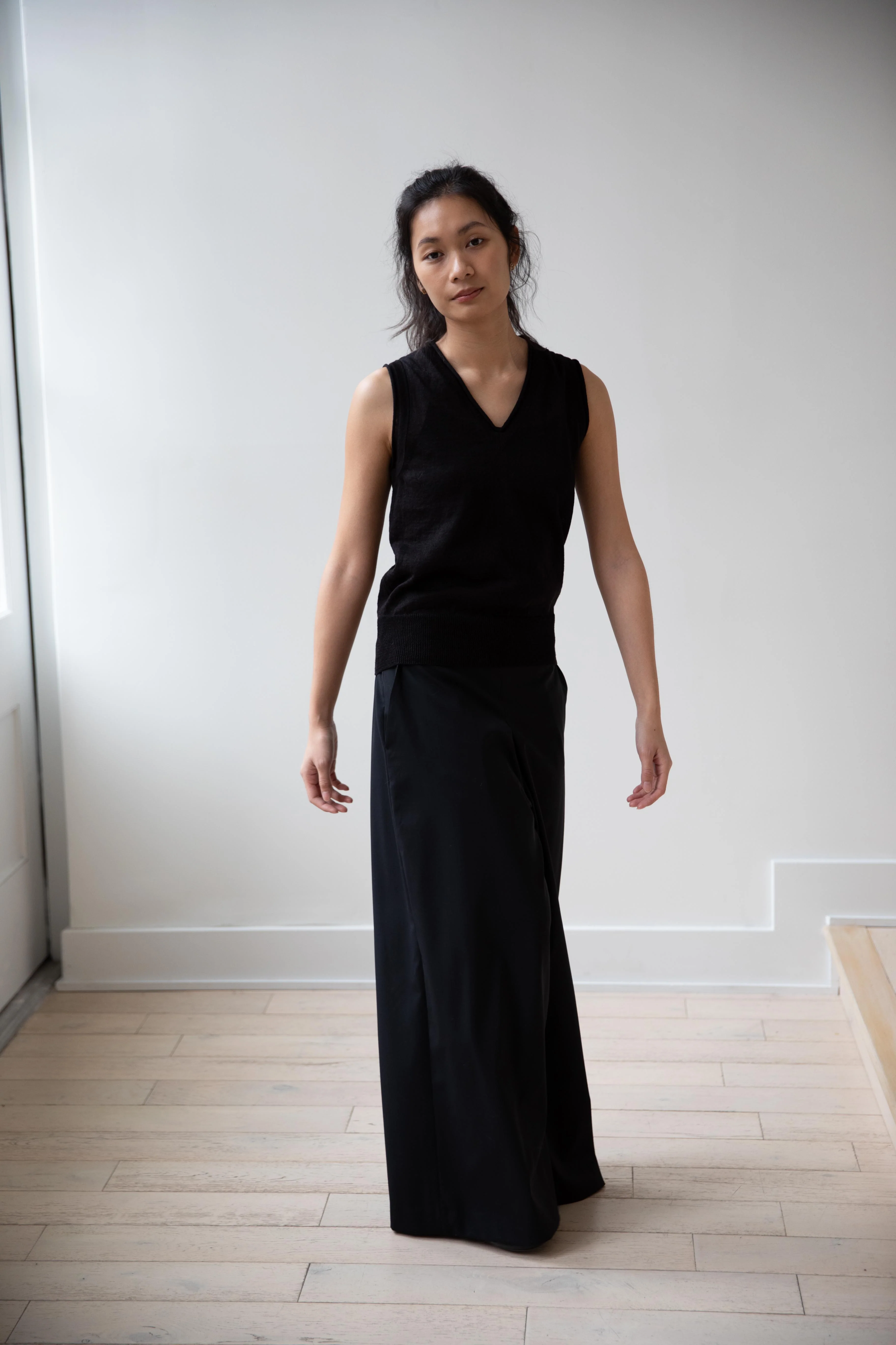 Nothing Written | Dore V-Neck Tank Top in Black - Image 8