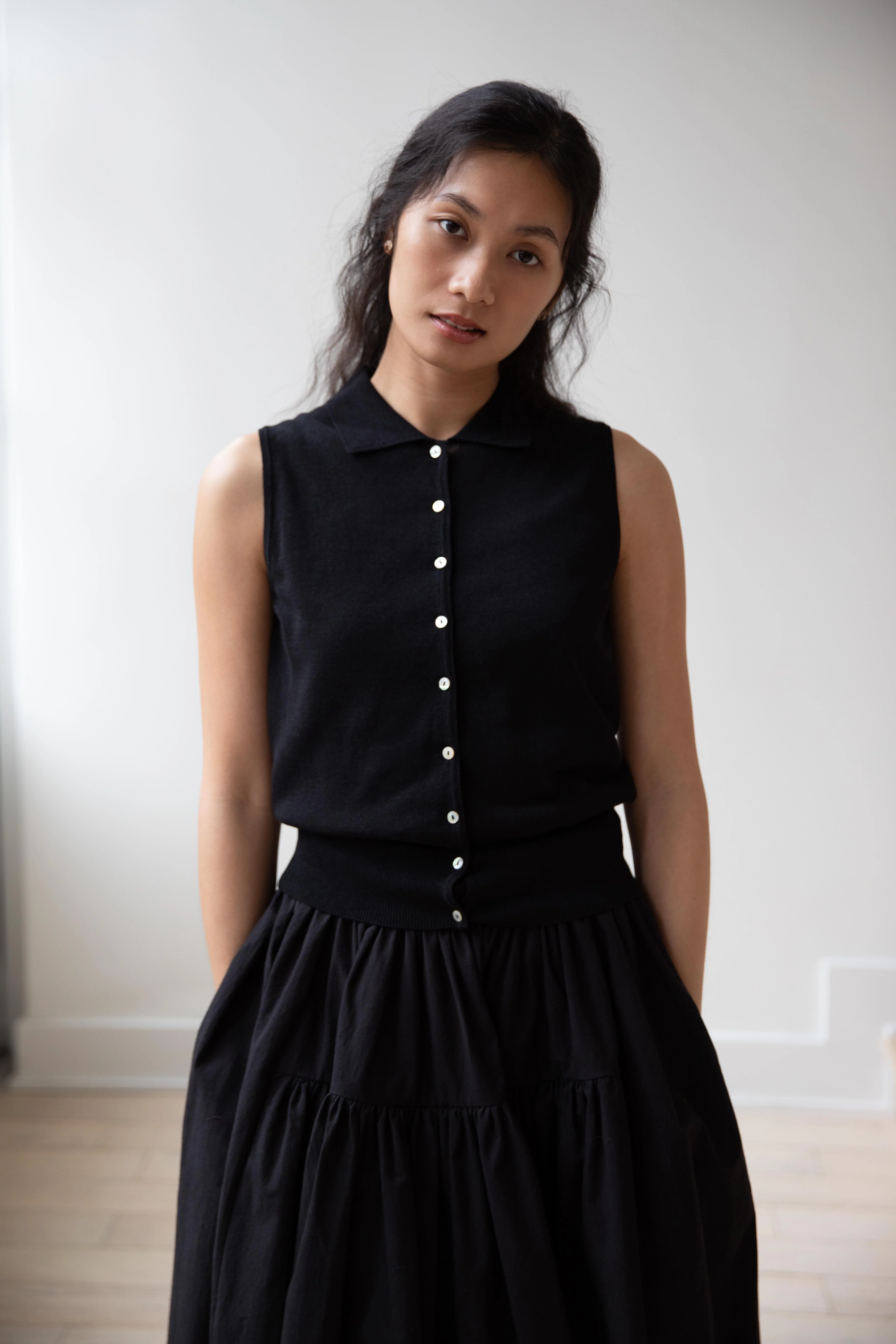 Nothing Written | Lash Polo Tank Top in Black