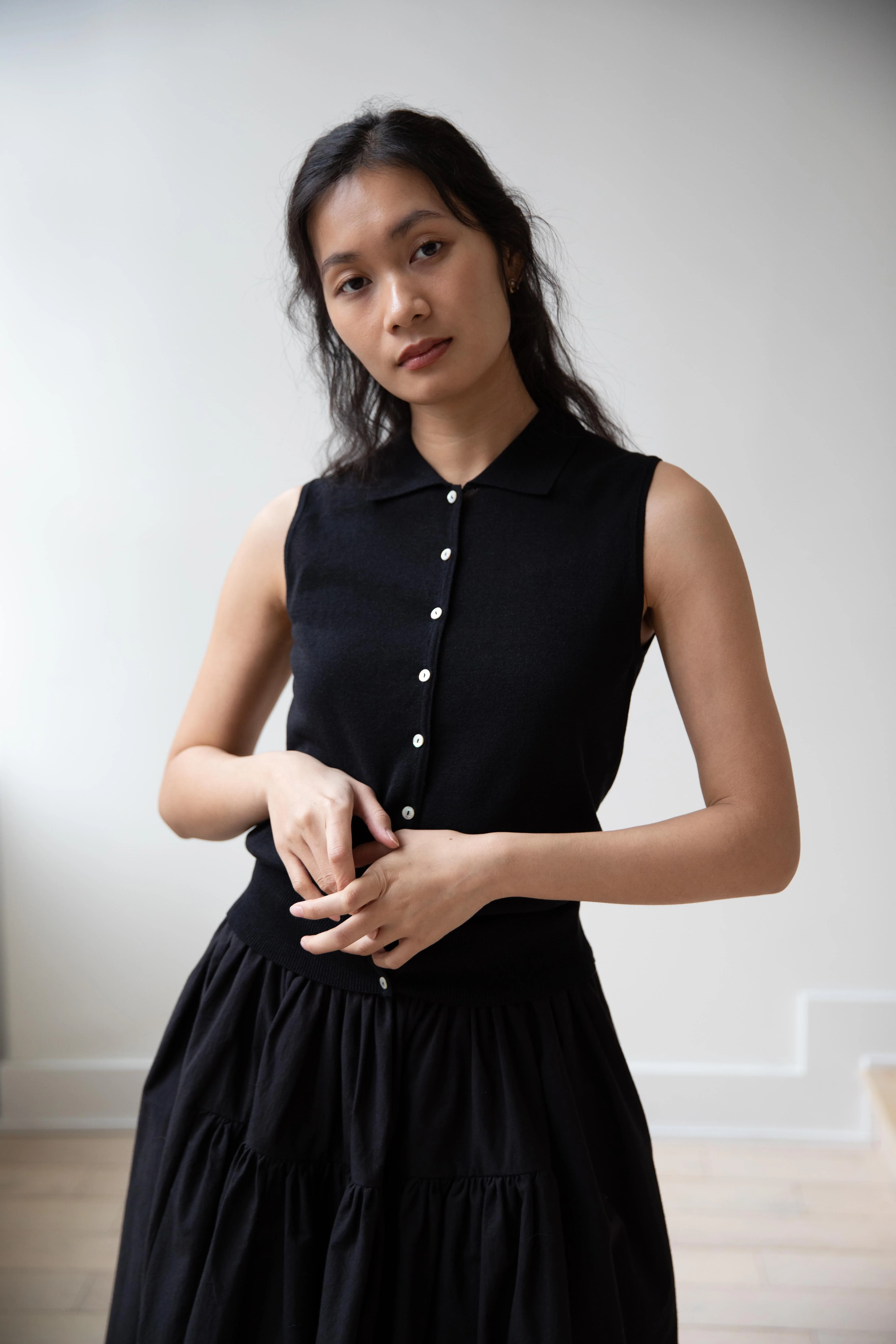Nothing Written | Lash Polo Tank Top in Black - Image 10