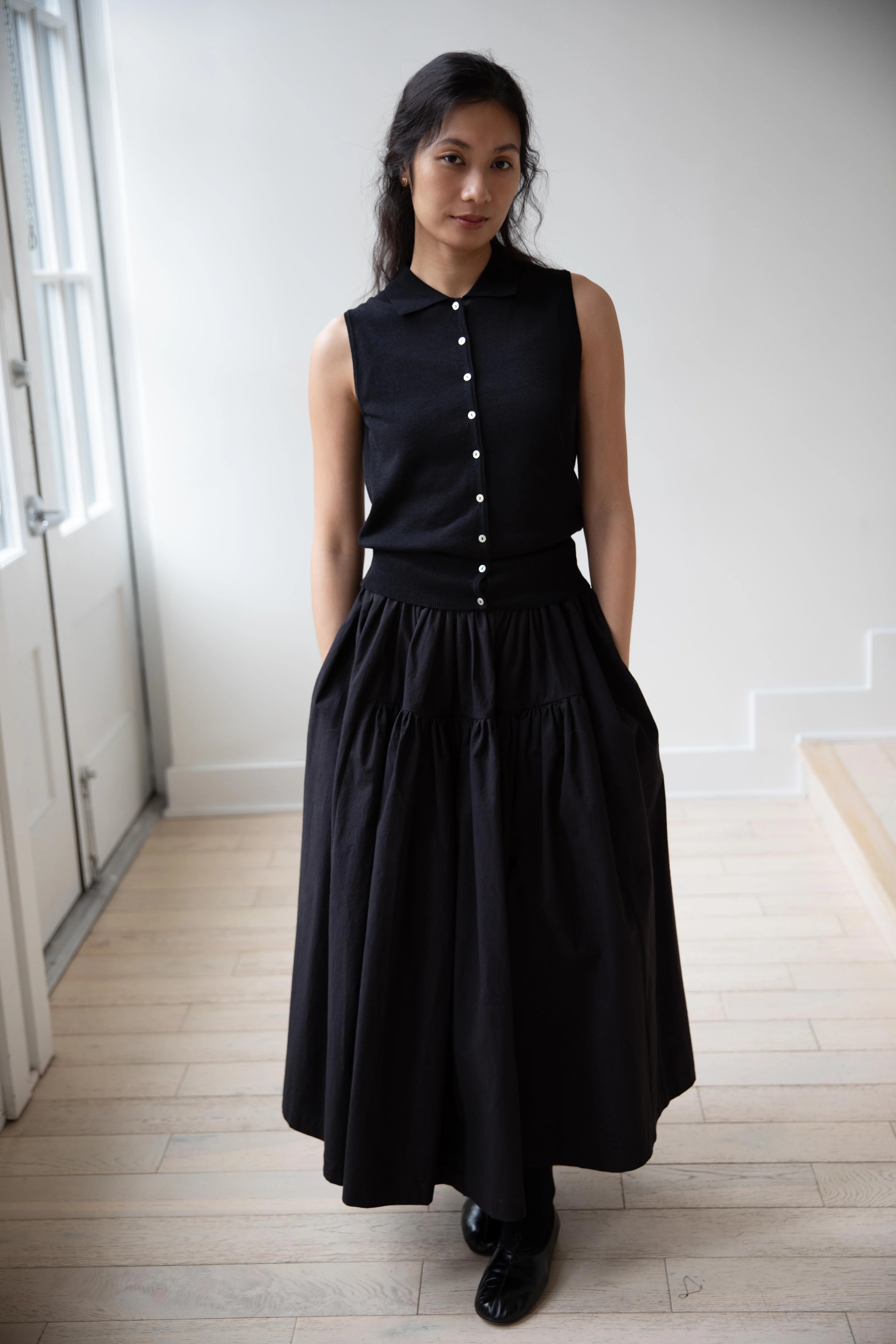 Nothing Written | Lash Polo Tank Top in Black - Image 3