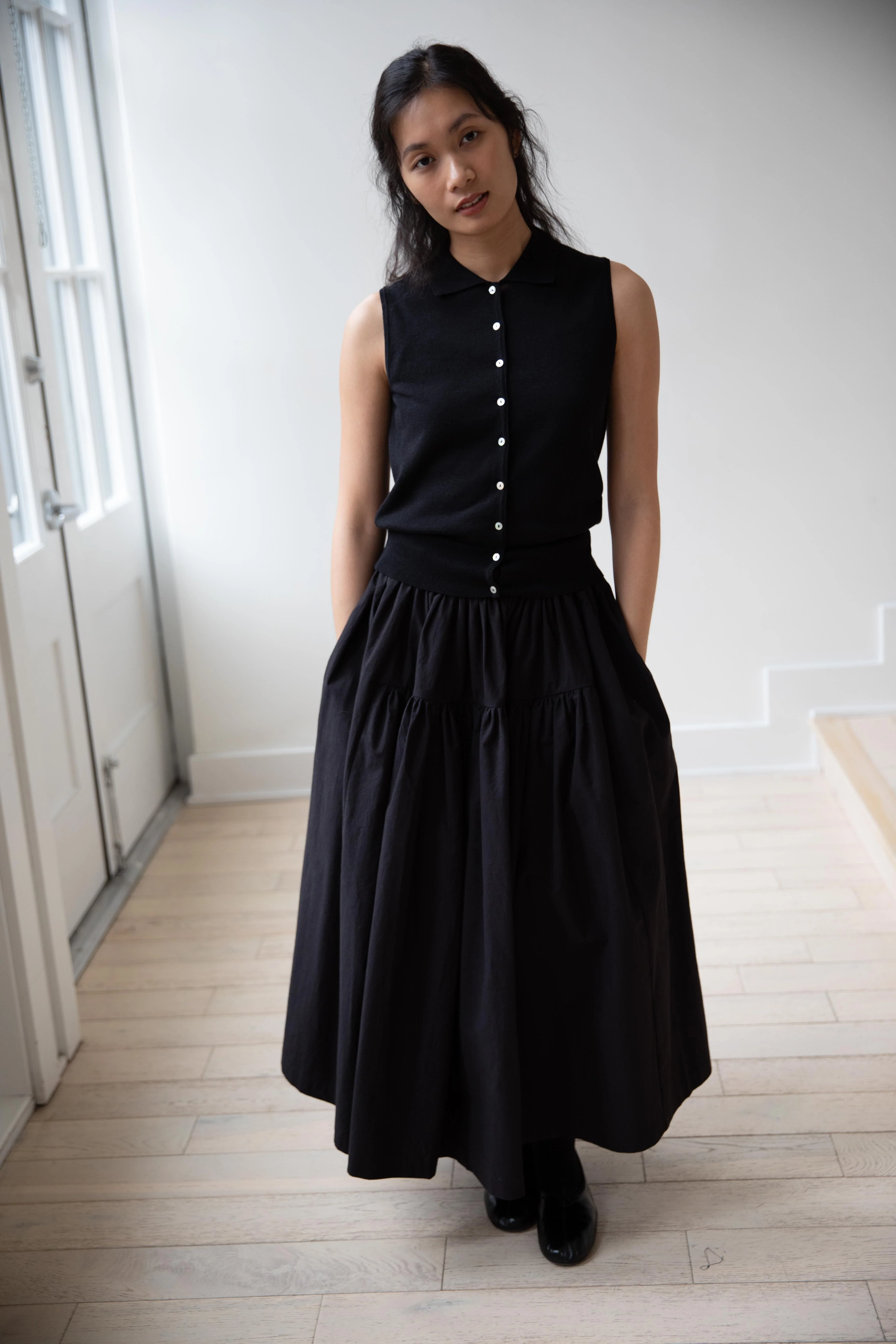 Nothing Written | Lash Polo Tank Top in Black - Image 4
