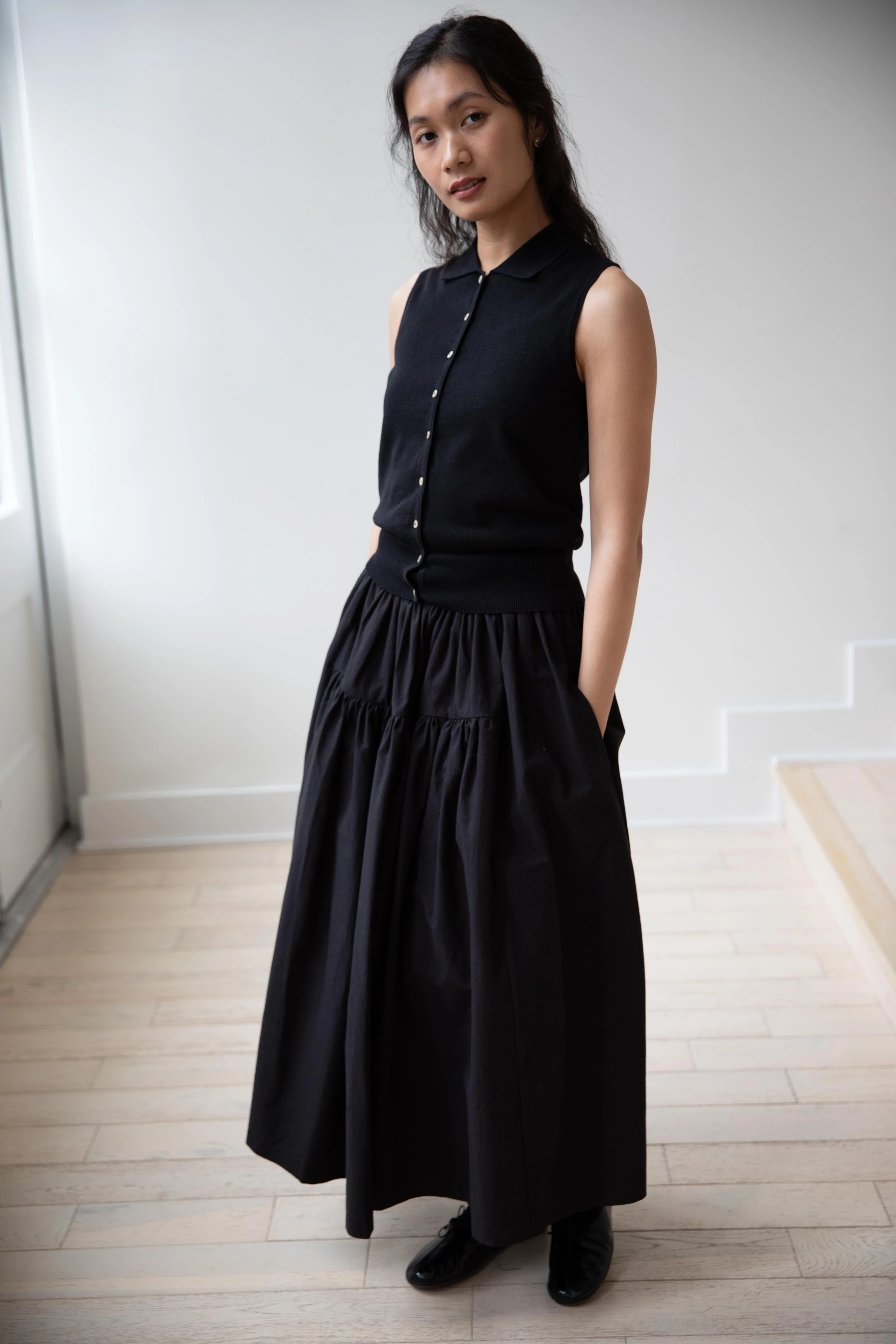 Nothing Written | Lash Polo Tank Top in Black - Image 5
