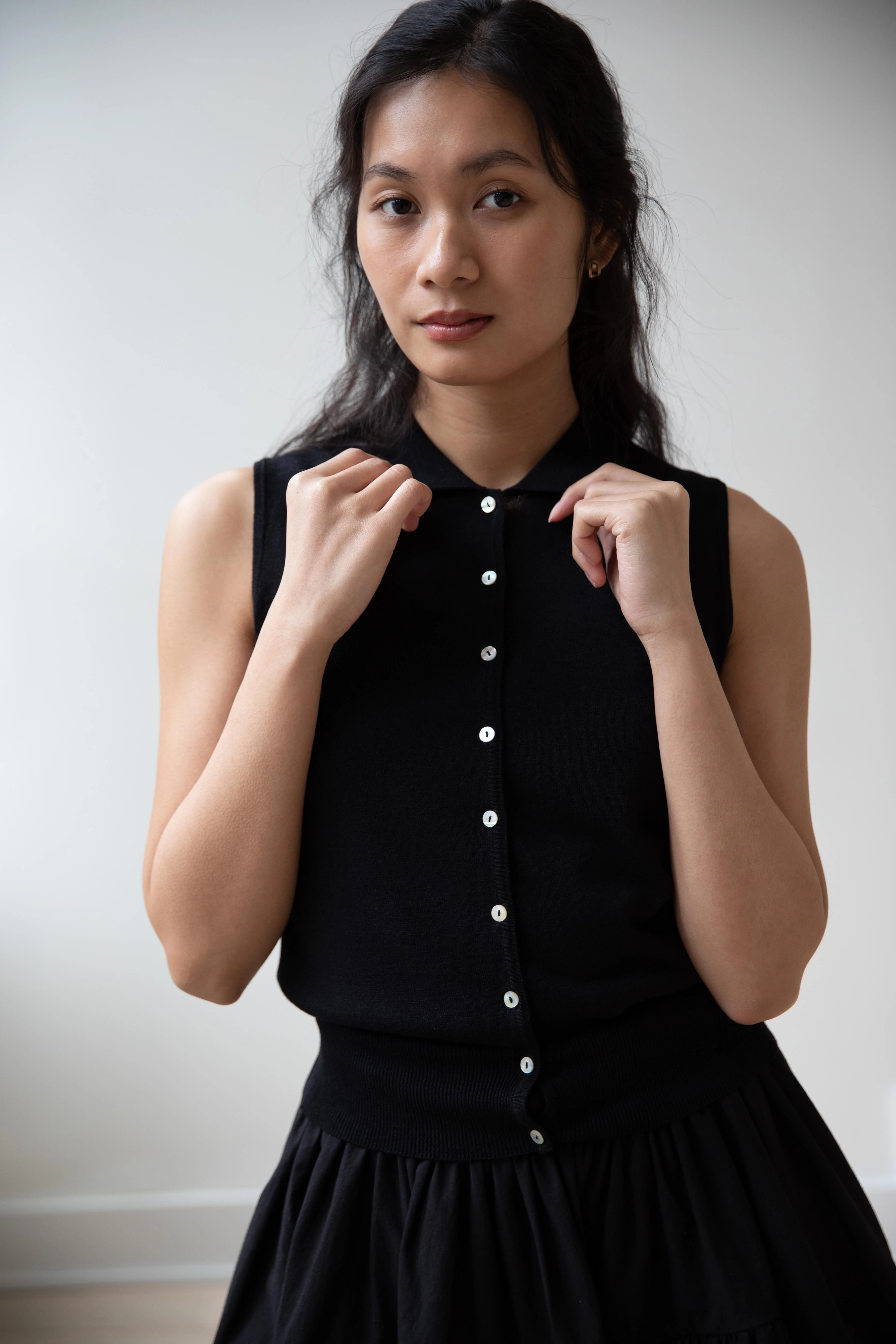 Nothing Written | Lash Polo Tank Top in Black - Image 9