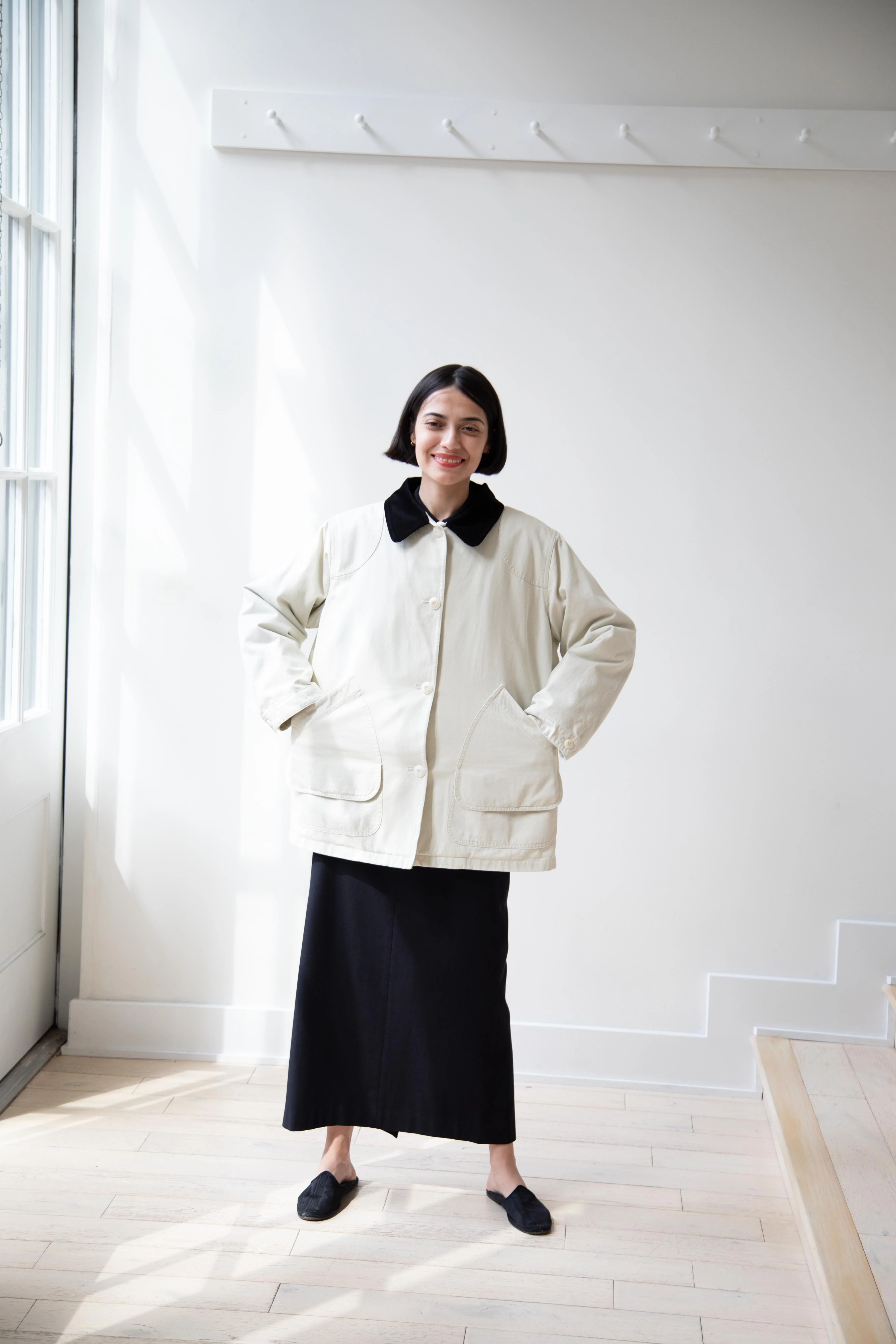 Nothing Written | Oversized Work Jacket In Ivory - Image 25