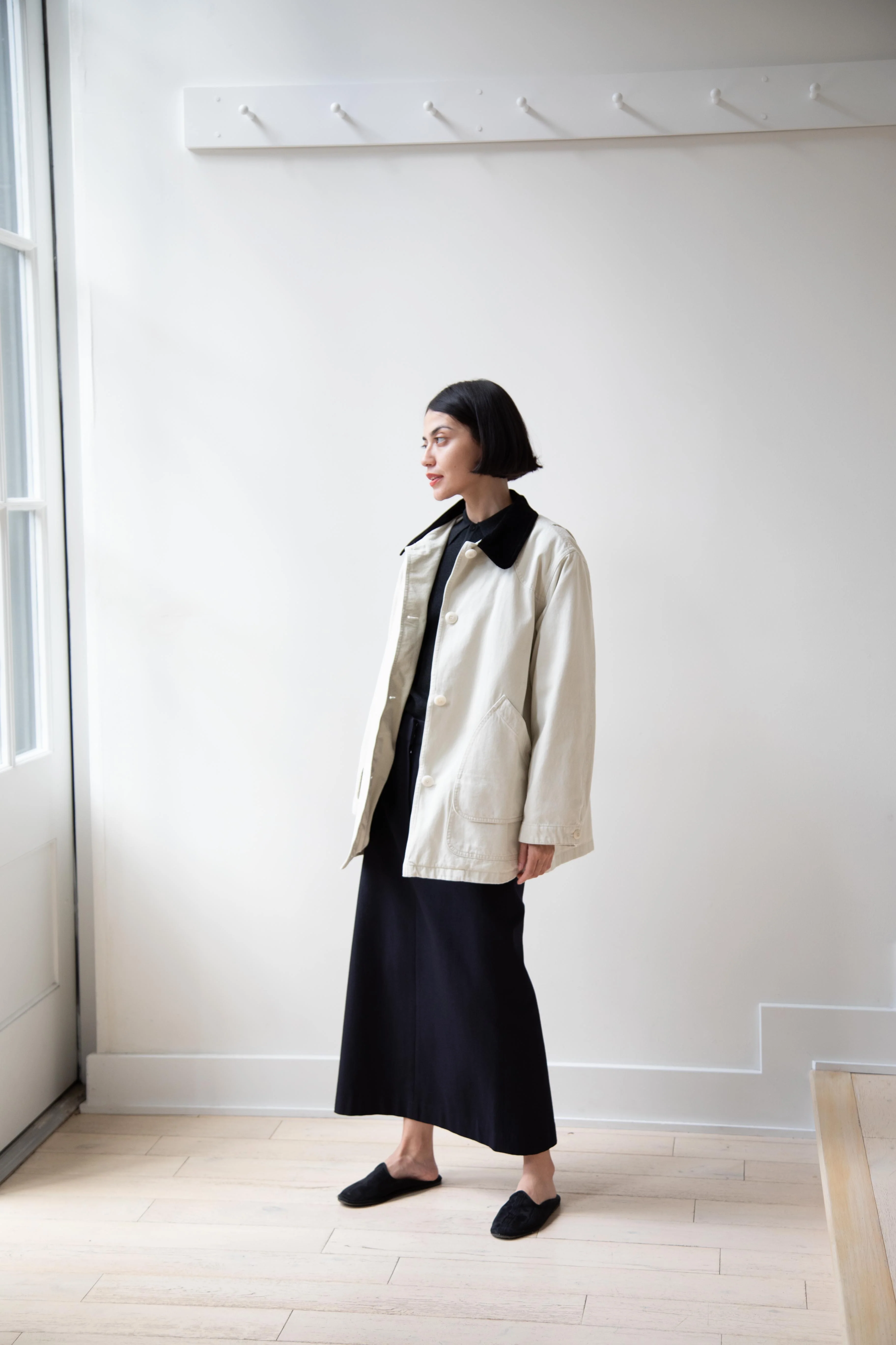 Nothing Written | Oversized Work Jacket In Ivory - Image 9