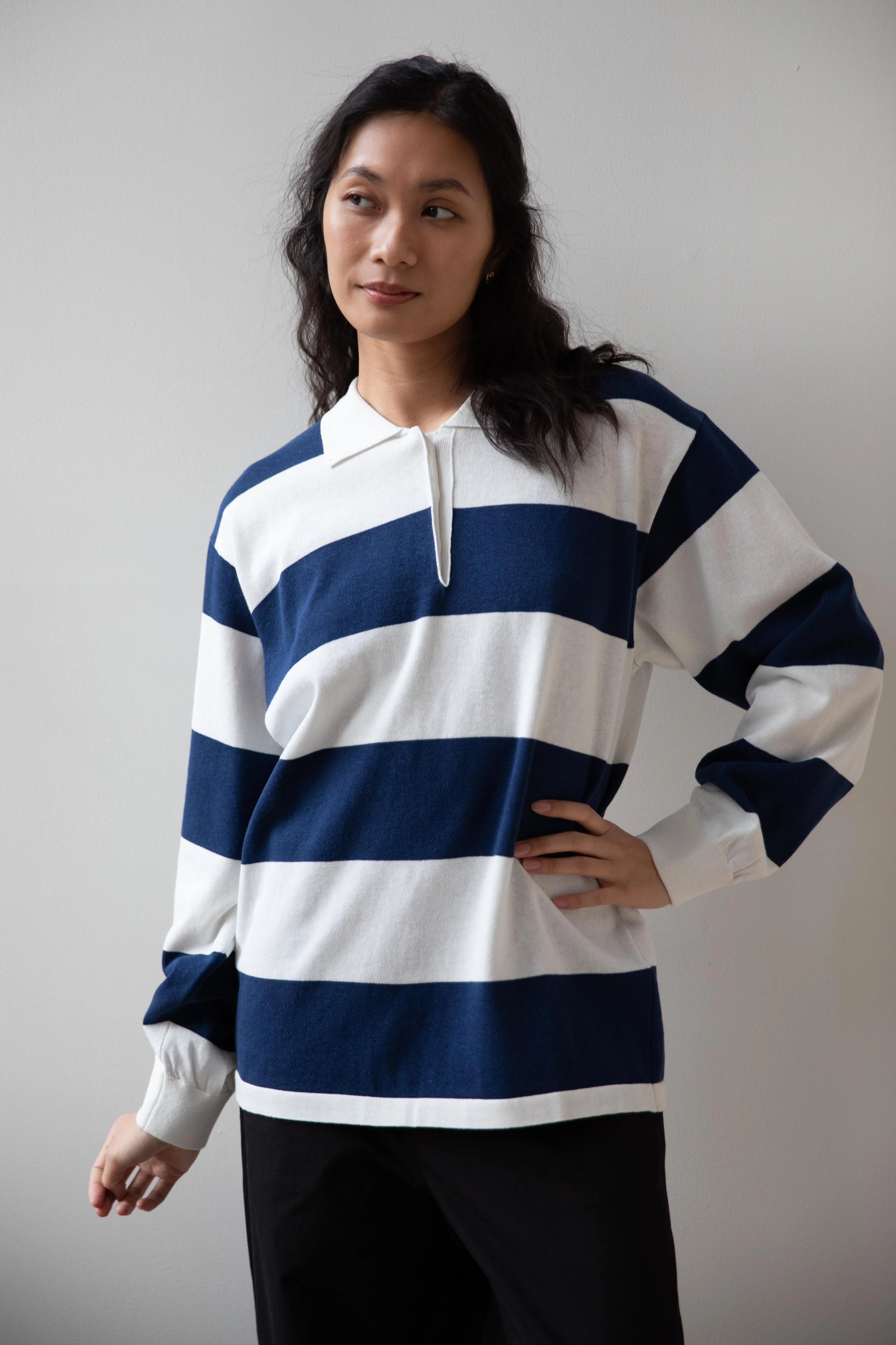 Nothing Written | Stripe Collar Knit Polo