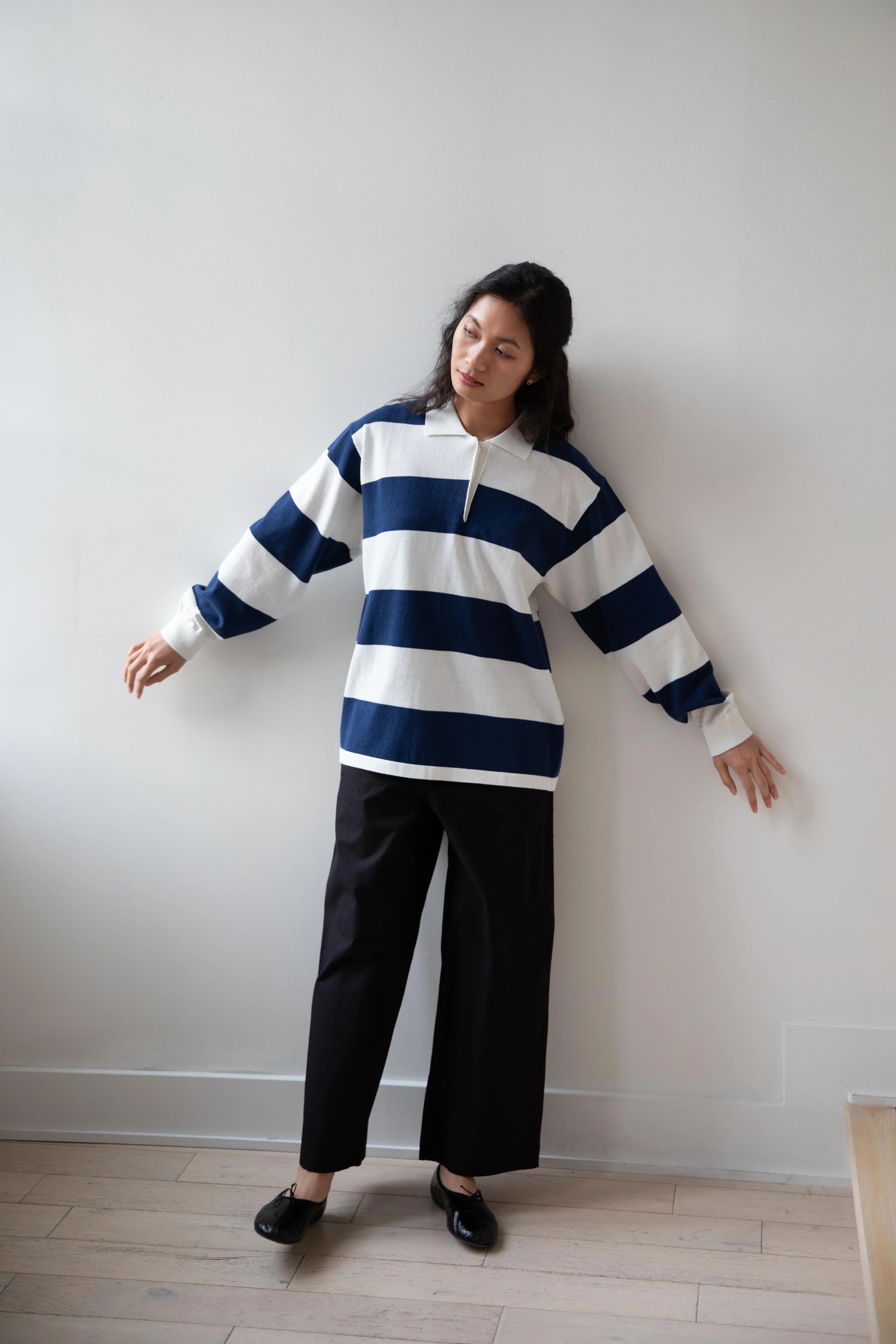 Nothing Written | Stripe Collar Knit Polo - Image 14
