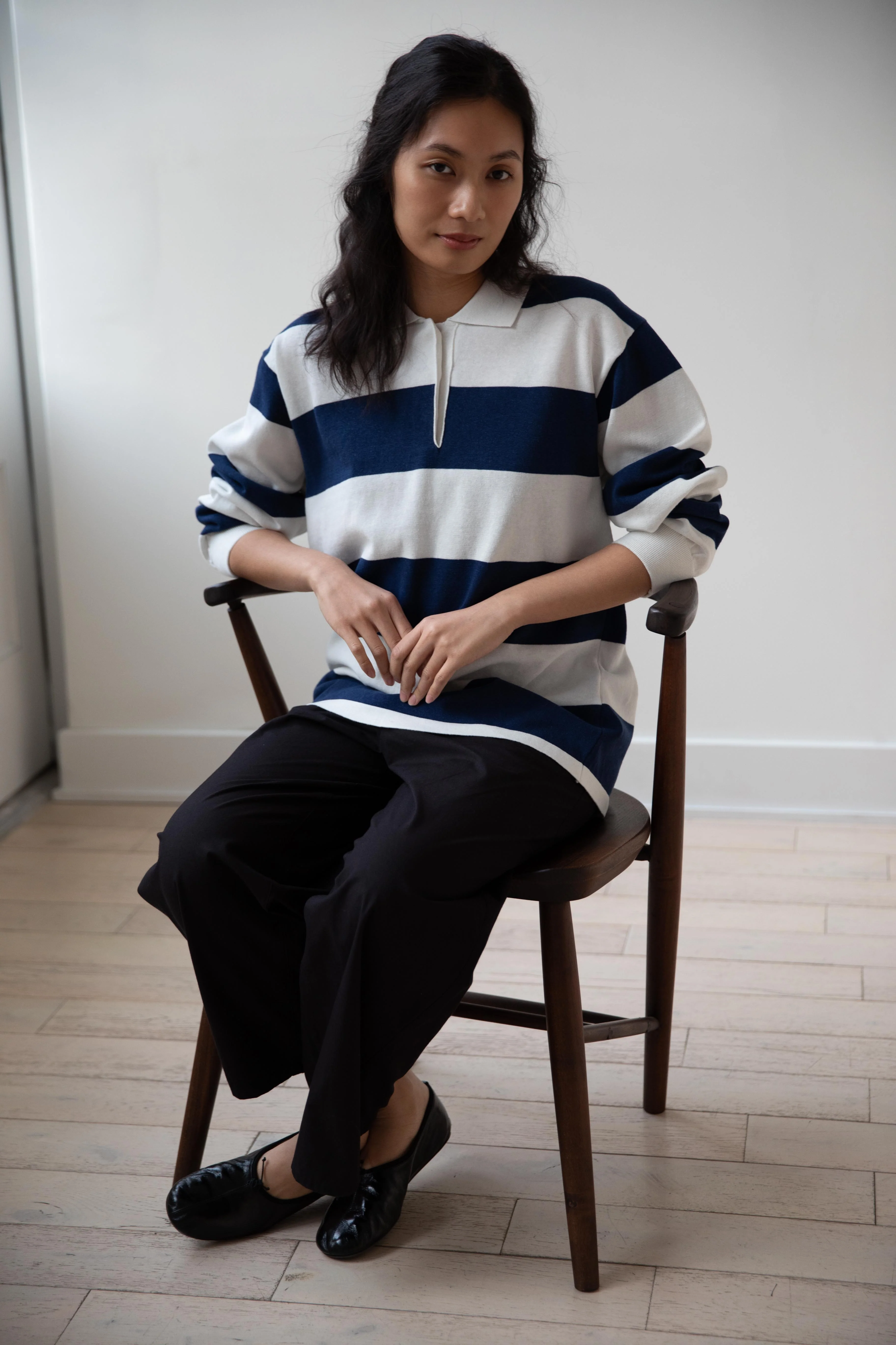 Nothing Written | Stripe Collar Knit Polo - Image 15