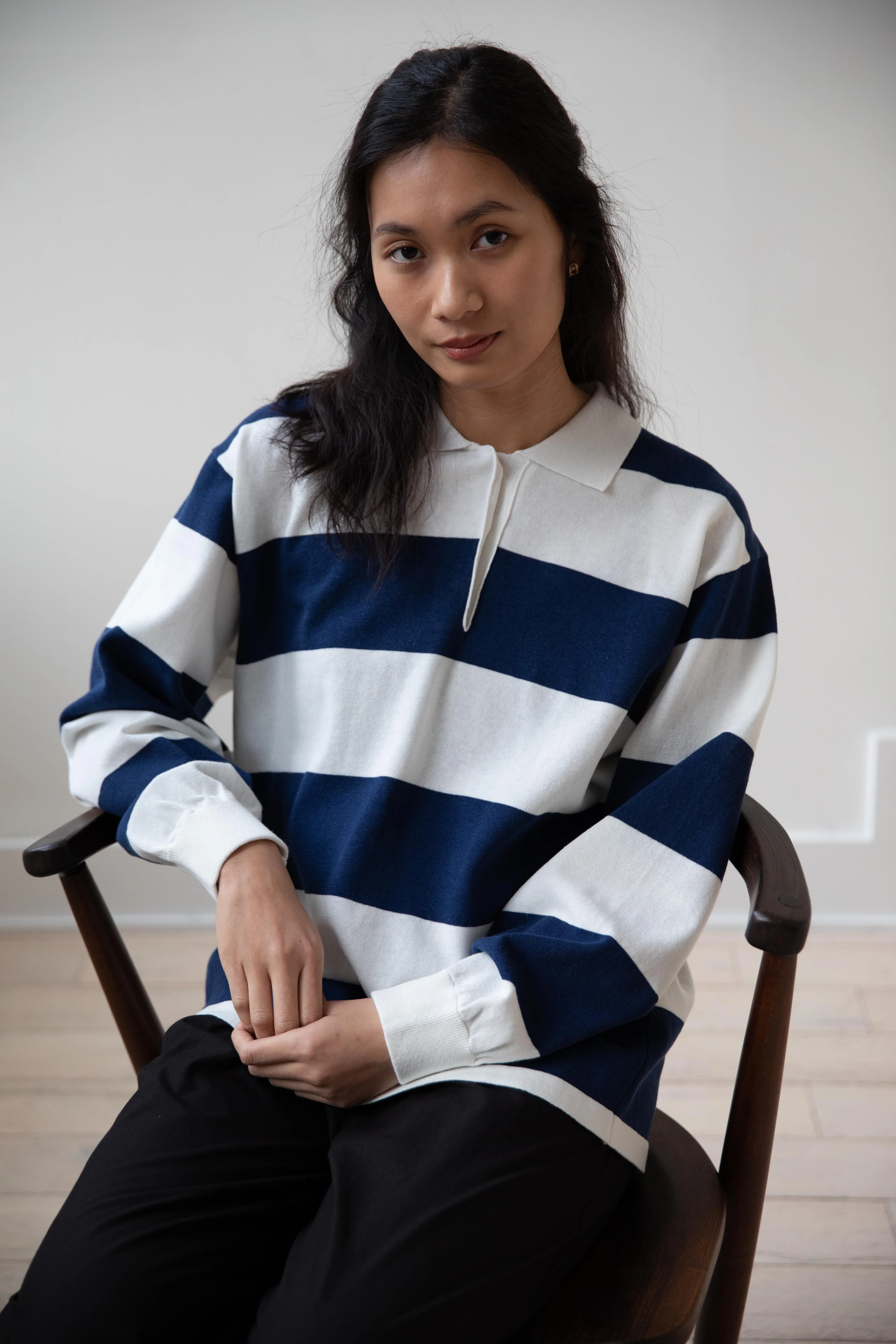 Nothing Written | Stripe Collar Knit Polo - Image 18