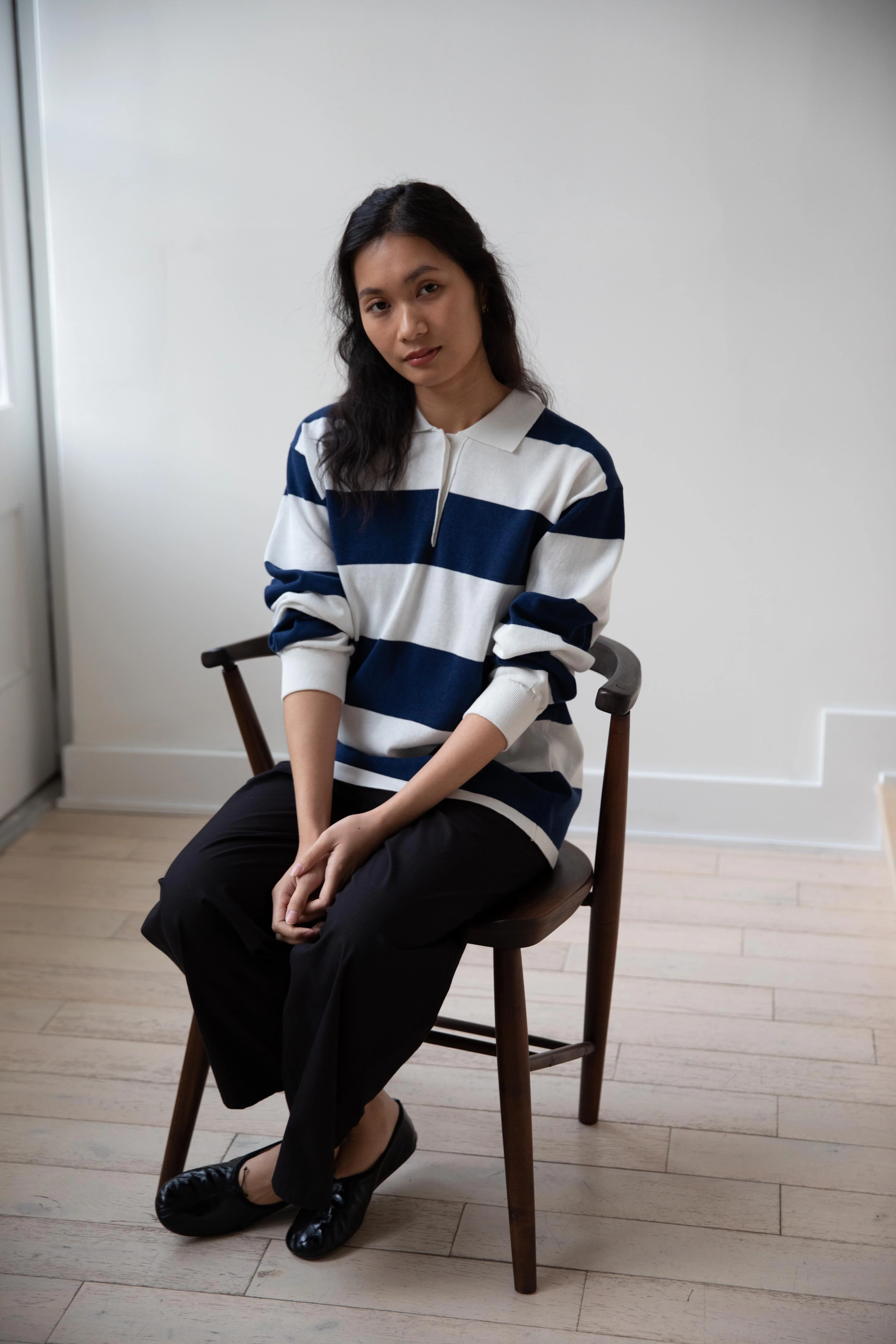 Nothing Written | Stripe Collar Knit Polo - Image 19