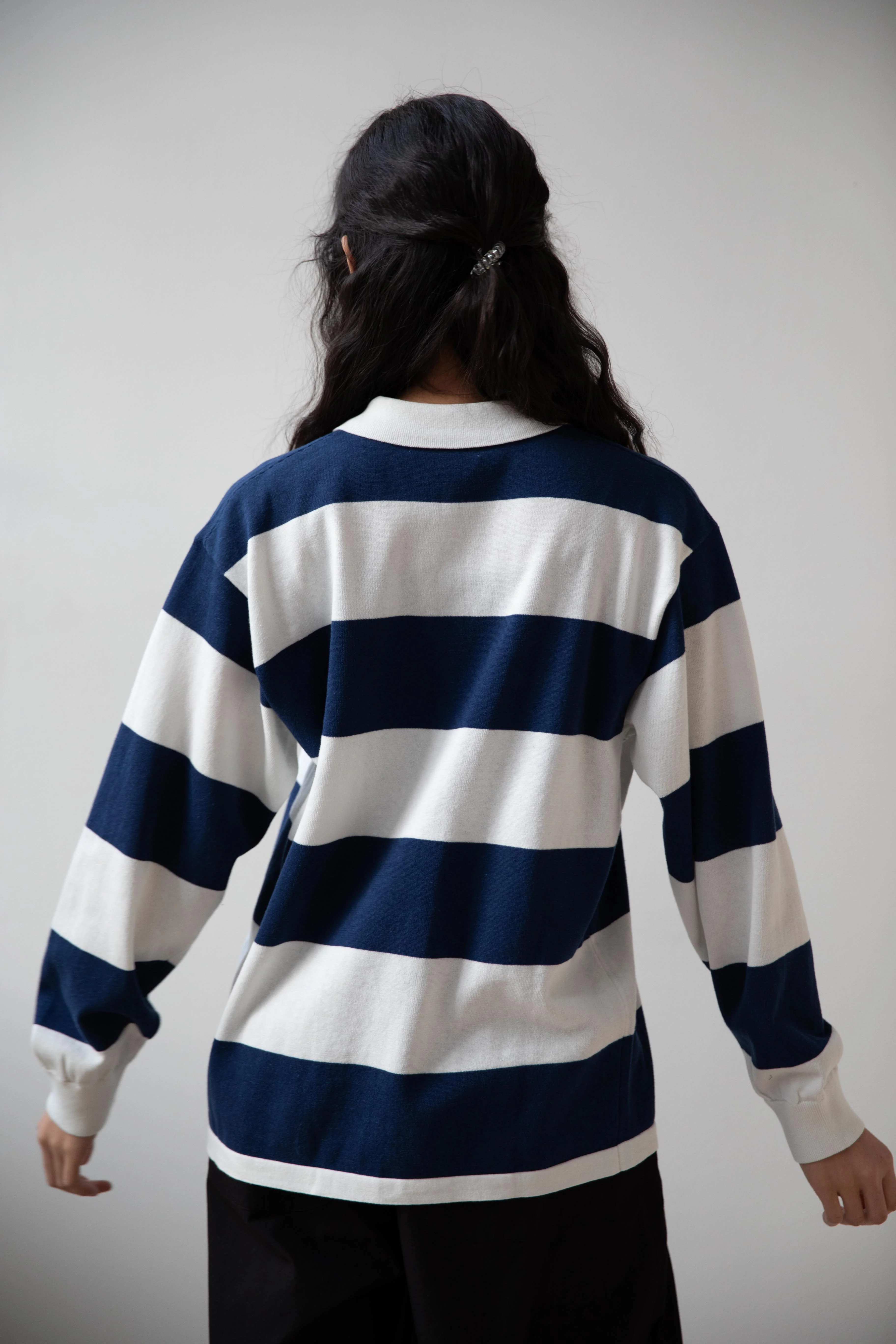 Nothing Written | Stripe Collar Knit Polo - Image 4