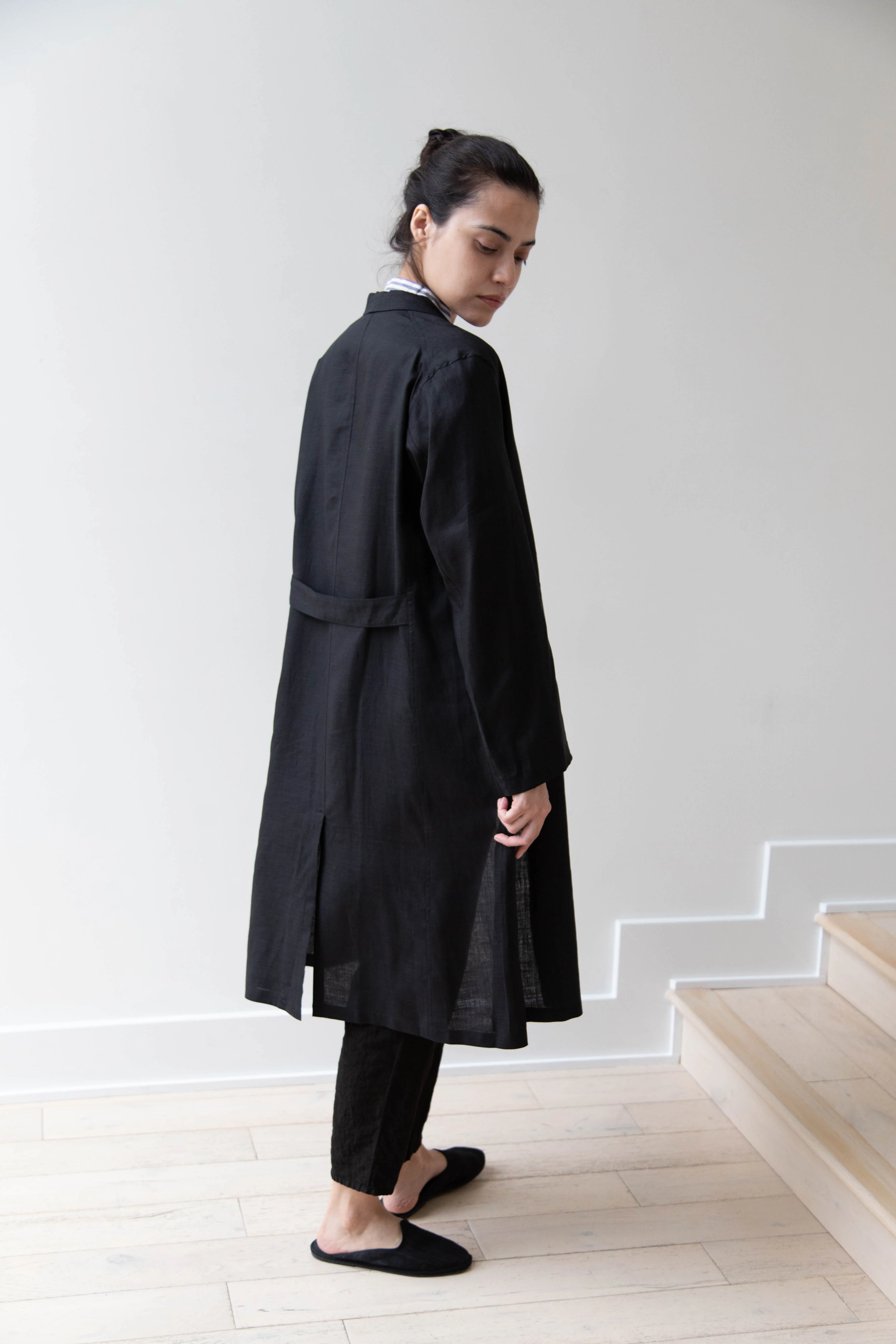 Old Man's Tailor | Embroidered Work Coat Black - Image 12