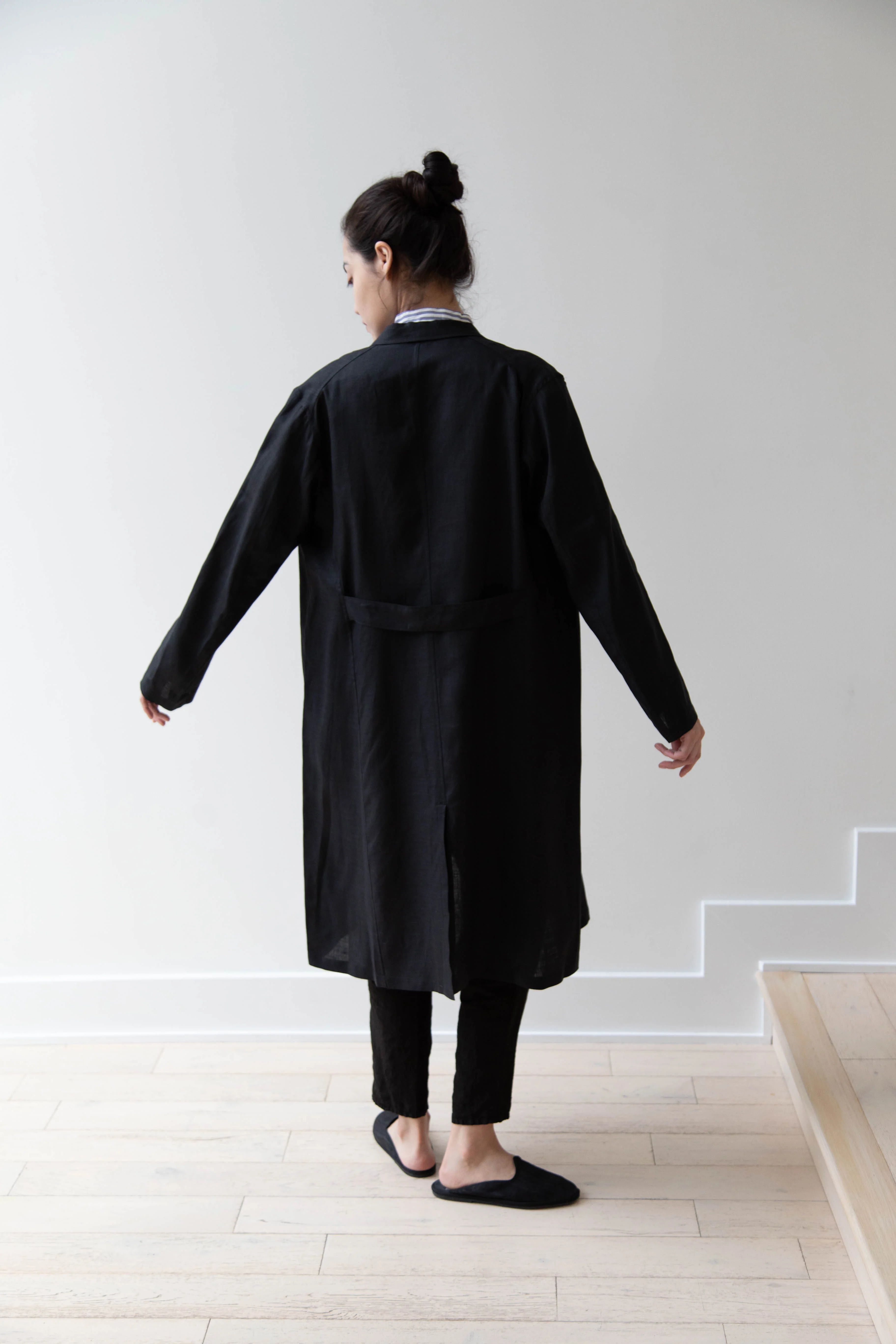 Old Man's Tailor | Embroidered Work Coat Black - Image 16