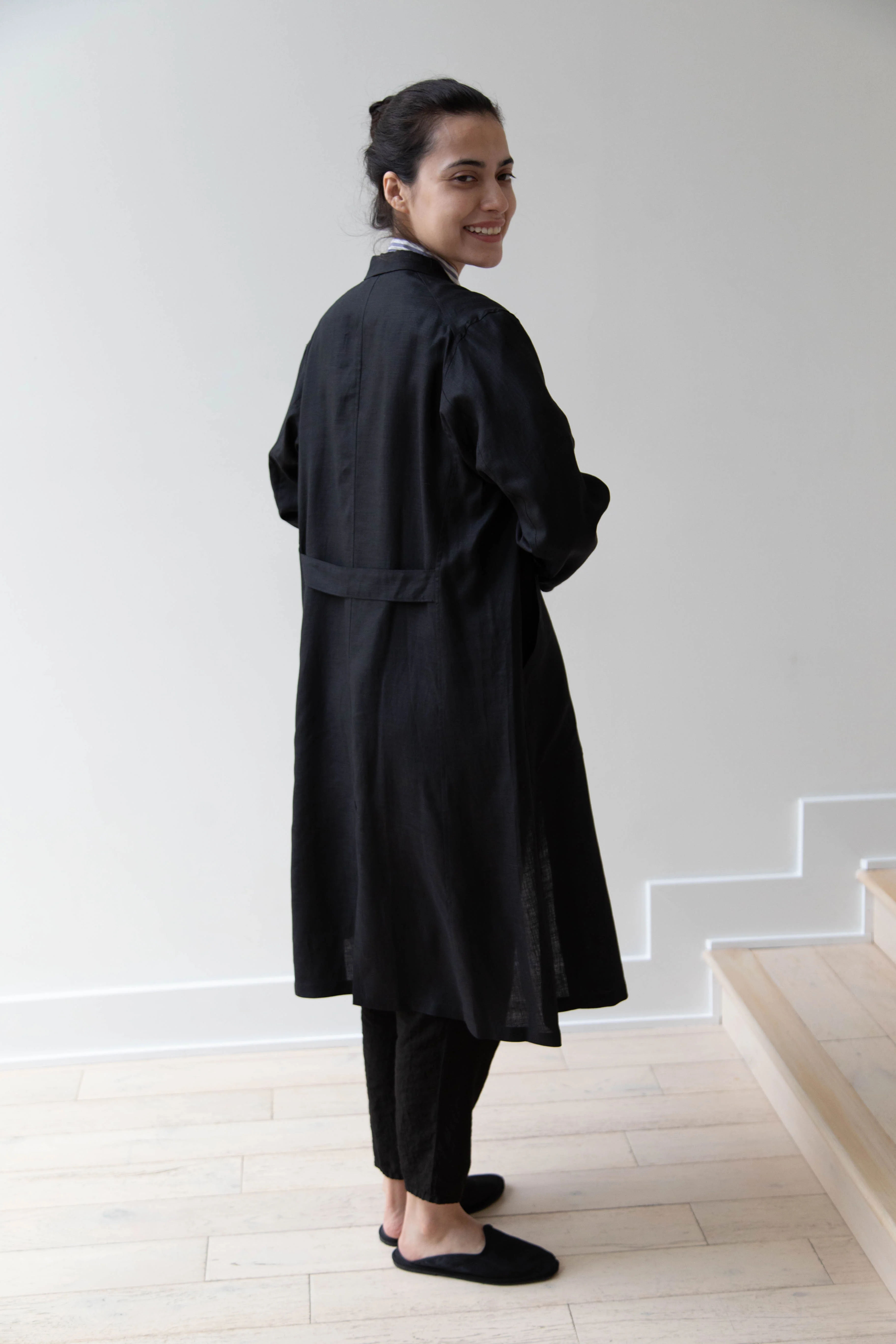 Old Man's Tailor | Embroidered Work Coat Black - Image 17