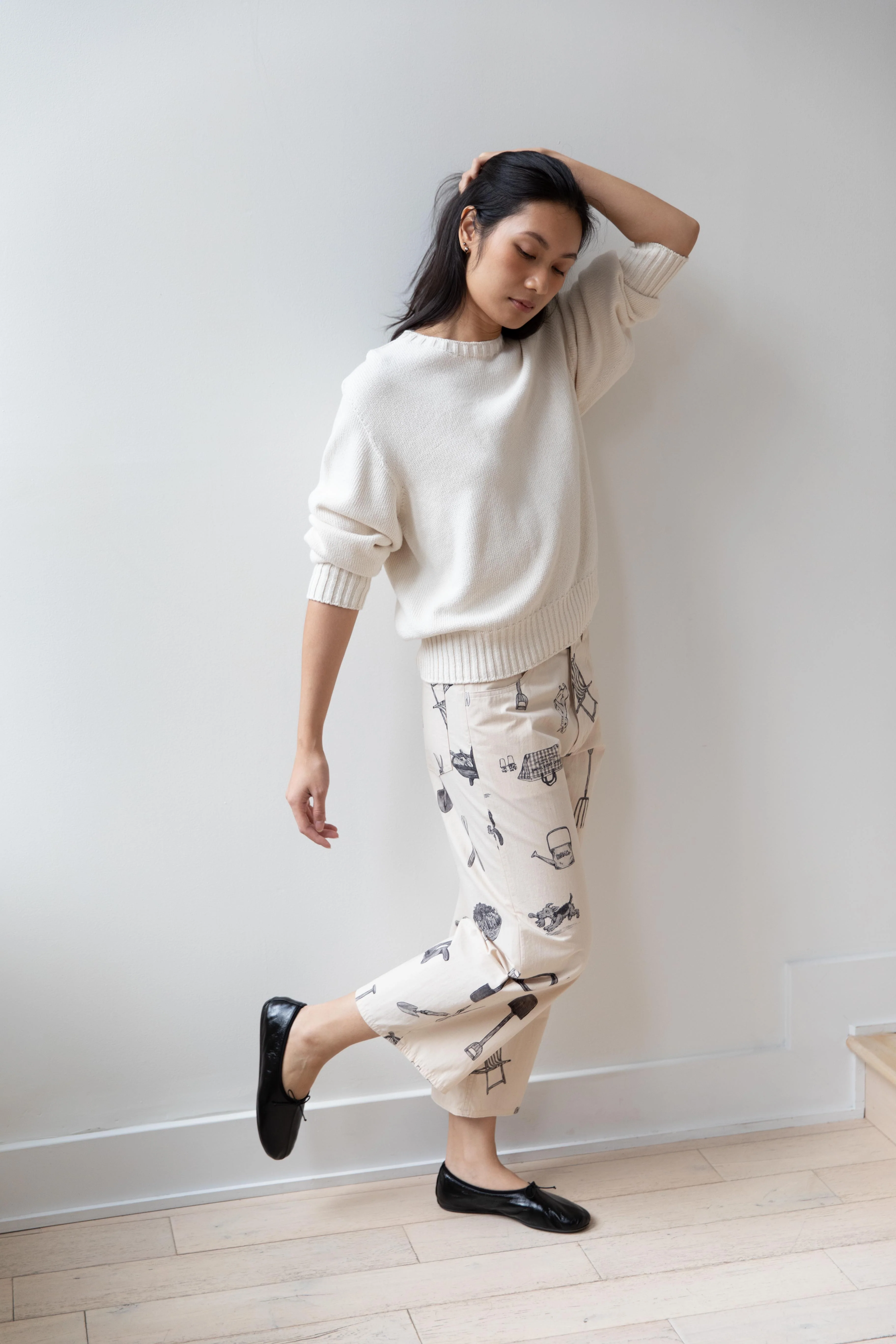 Old Man's Tailor | "Great Green Thumb" Buggy Pants in Natural & Black - Image 18