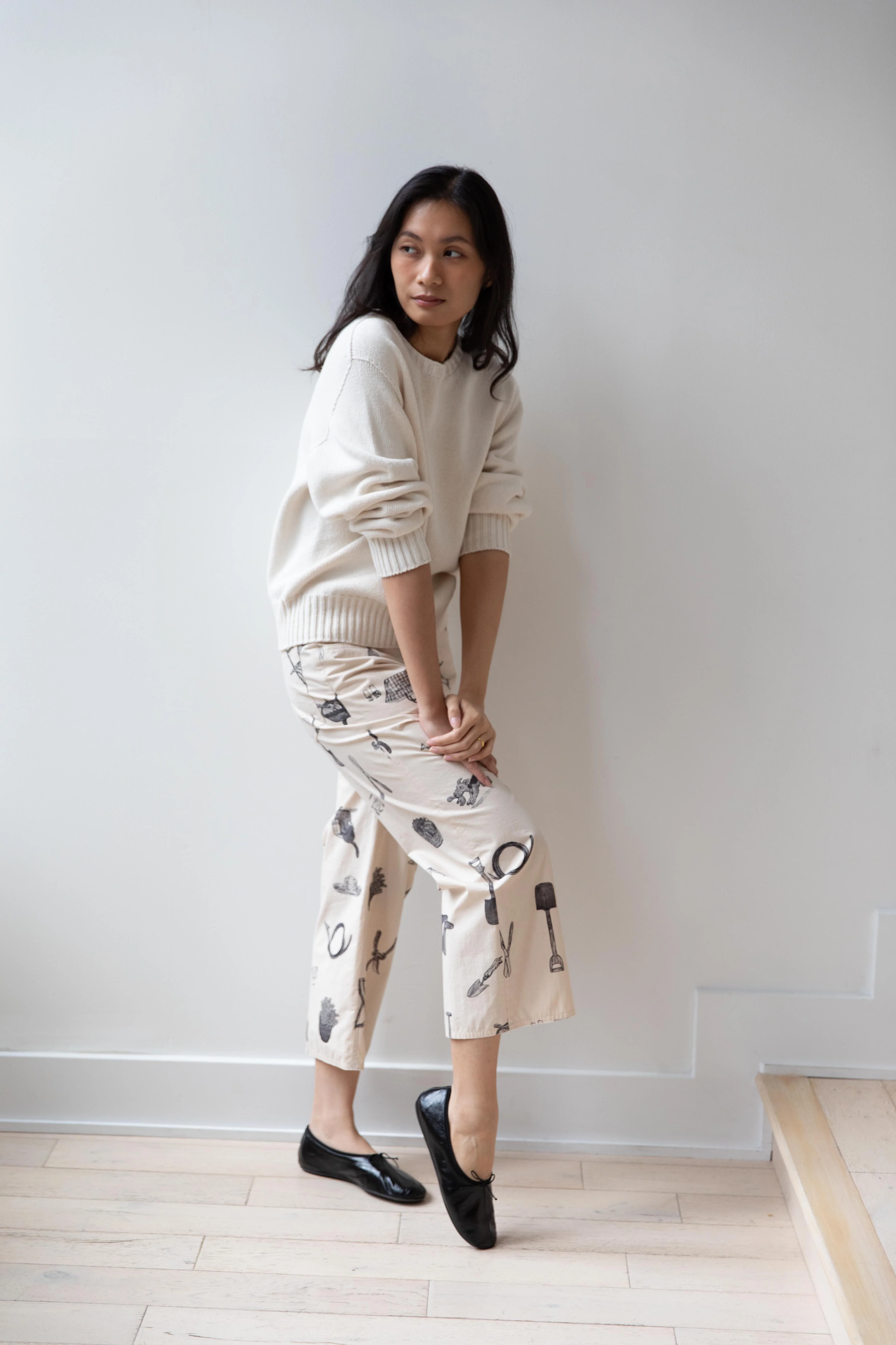 Old Man's Tailor | "Great Green Thumb" Buggy Pants in Natural & Black - Image 21