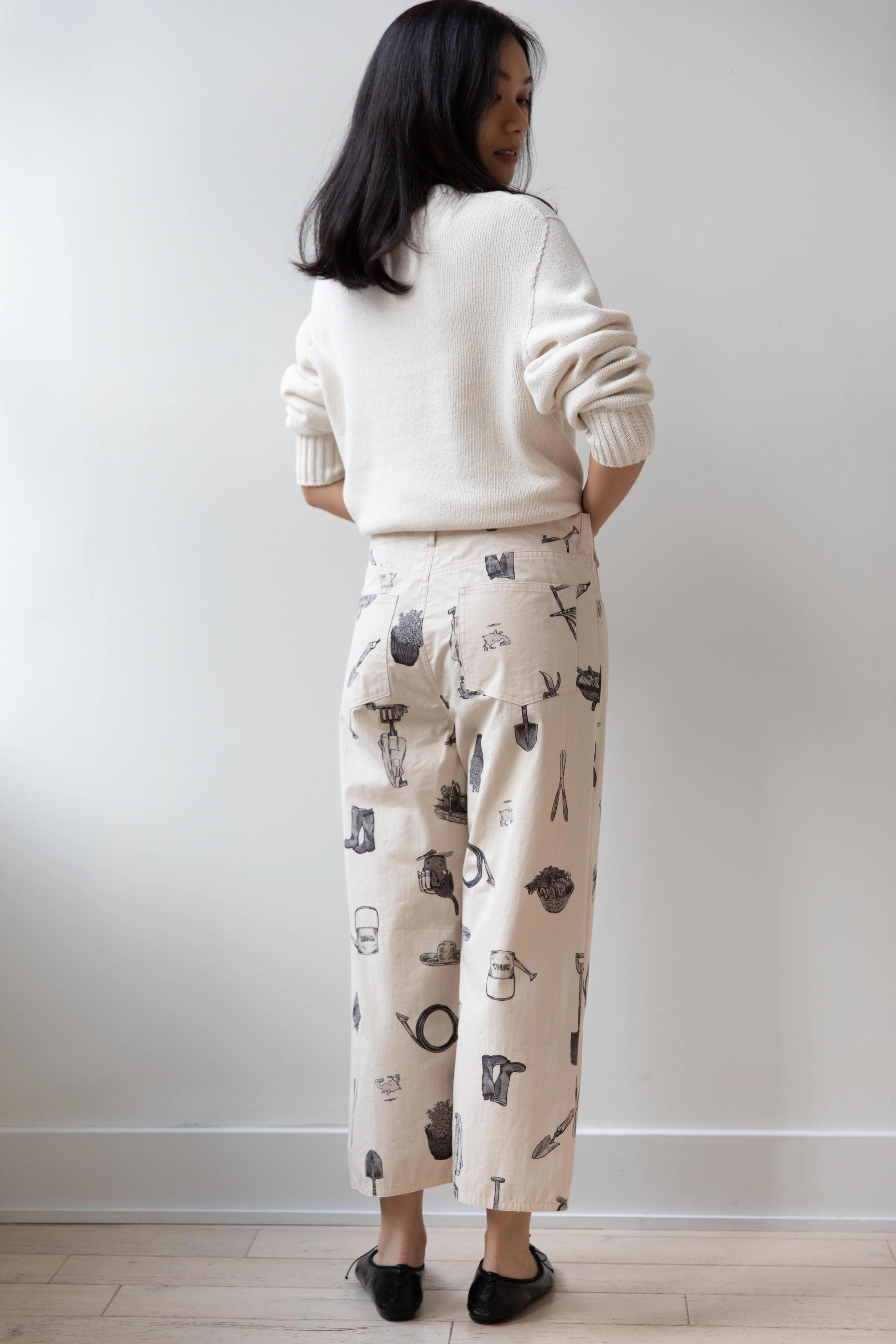 Old Man's Tailor | "Great Green Thumb" Buggy Pants in Natural & Black - Image 22
