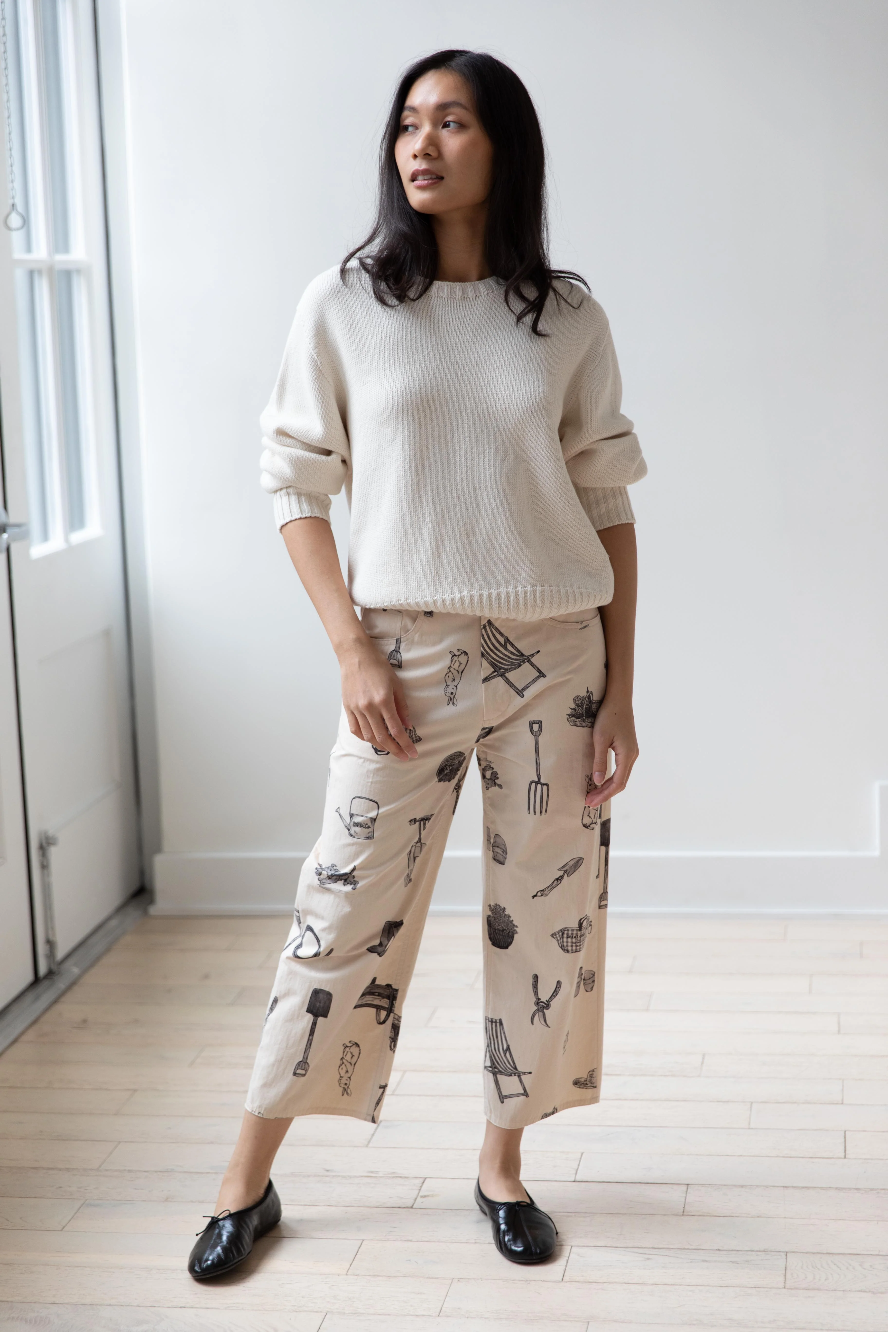 Old Man's Tailor | "Great Green Thumb" Buggy Pants in Natural & Black - Image 25