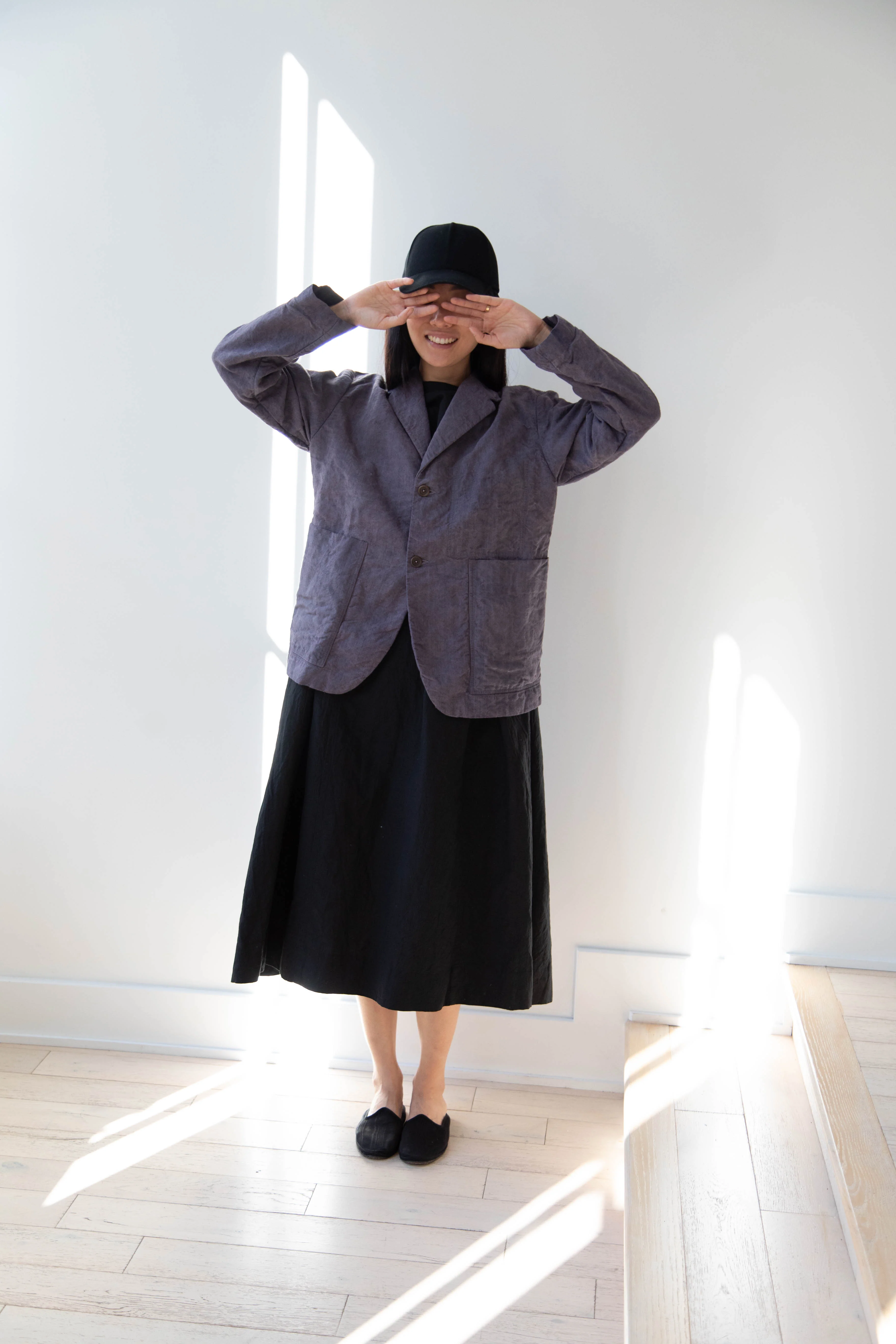 Oliver Church | Two Button Jacket in Anthracite Antique Linen - Image 34