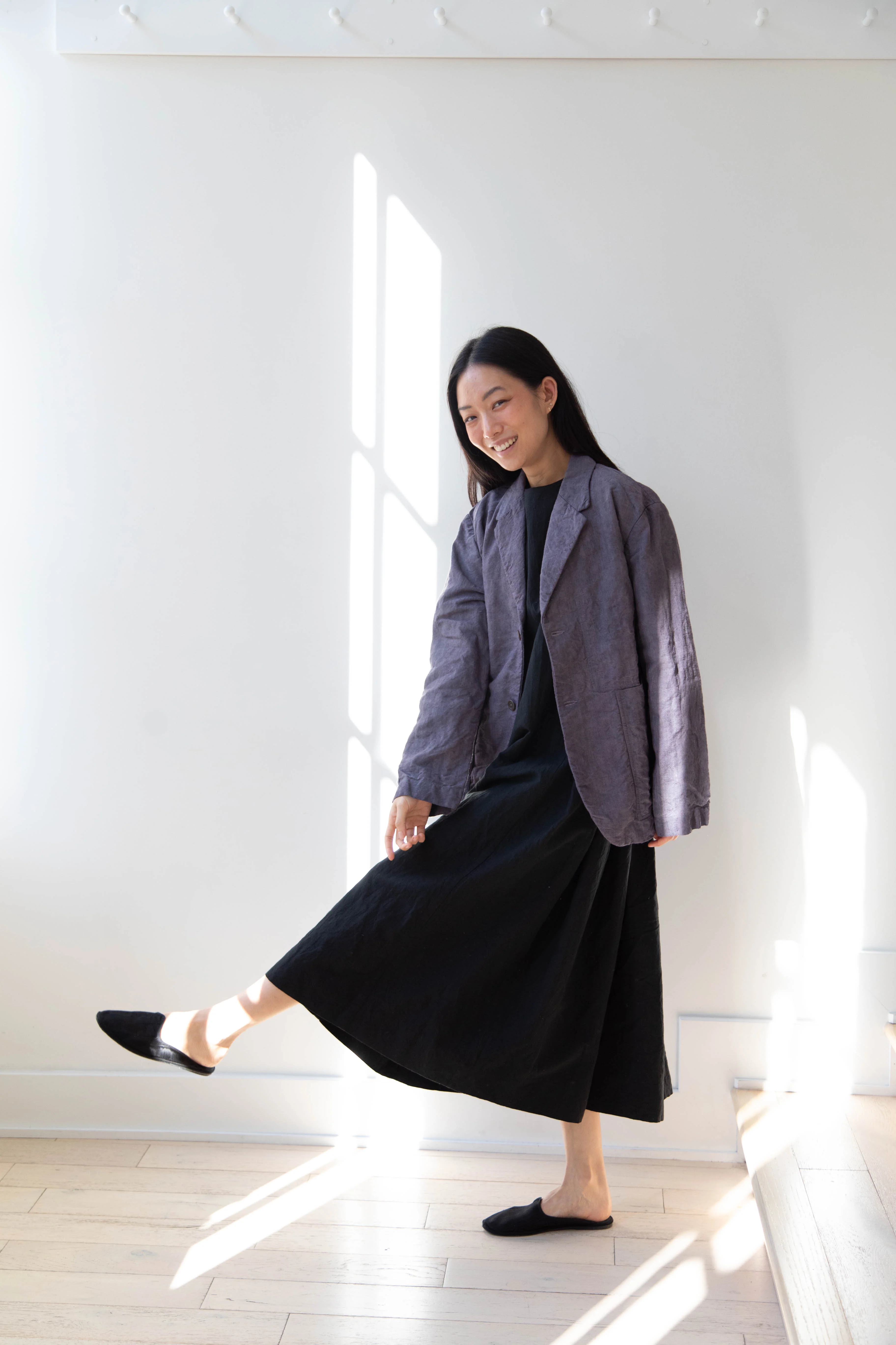 Oliver Church | Two Button Jacket in Anthracite Antique Linen - Image 7