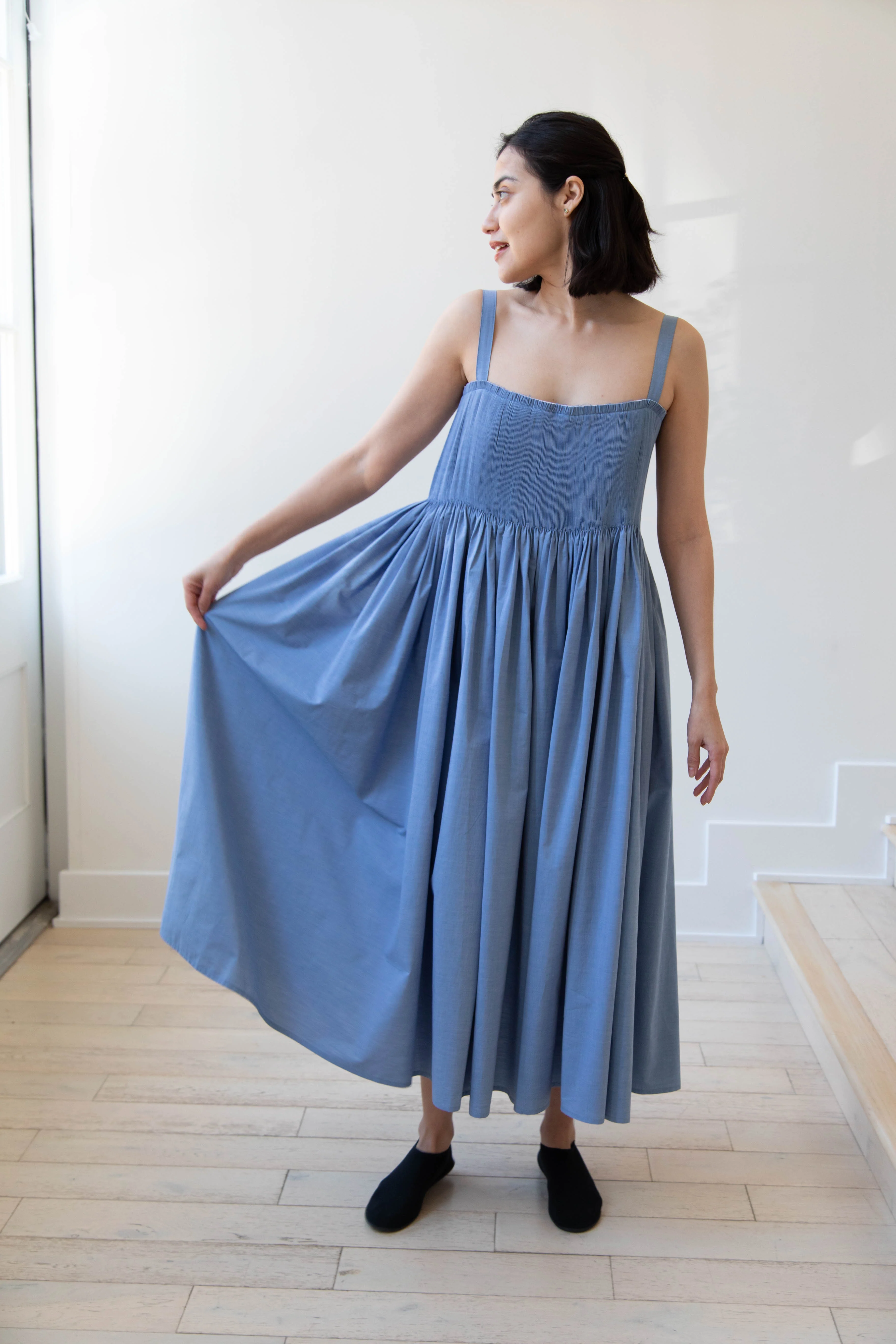 Renata Brenha | Gal Dress in Blue Cotton - Image 12