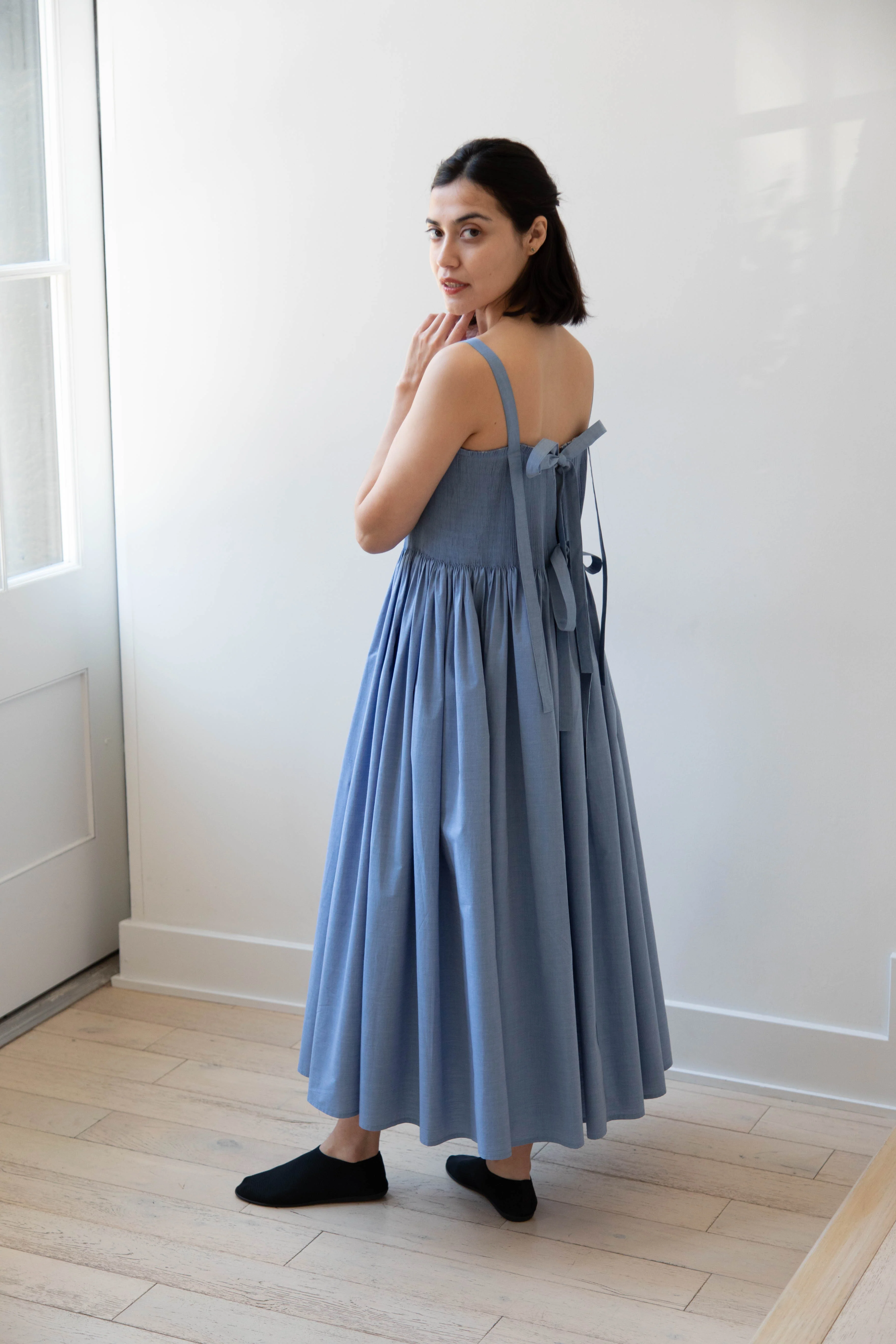Renata Brenha | Gal Dress in Blue Cotton - Image 33