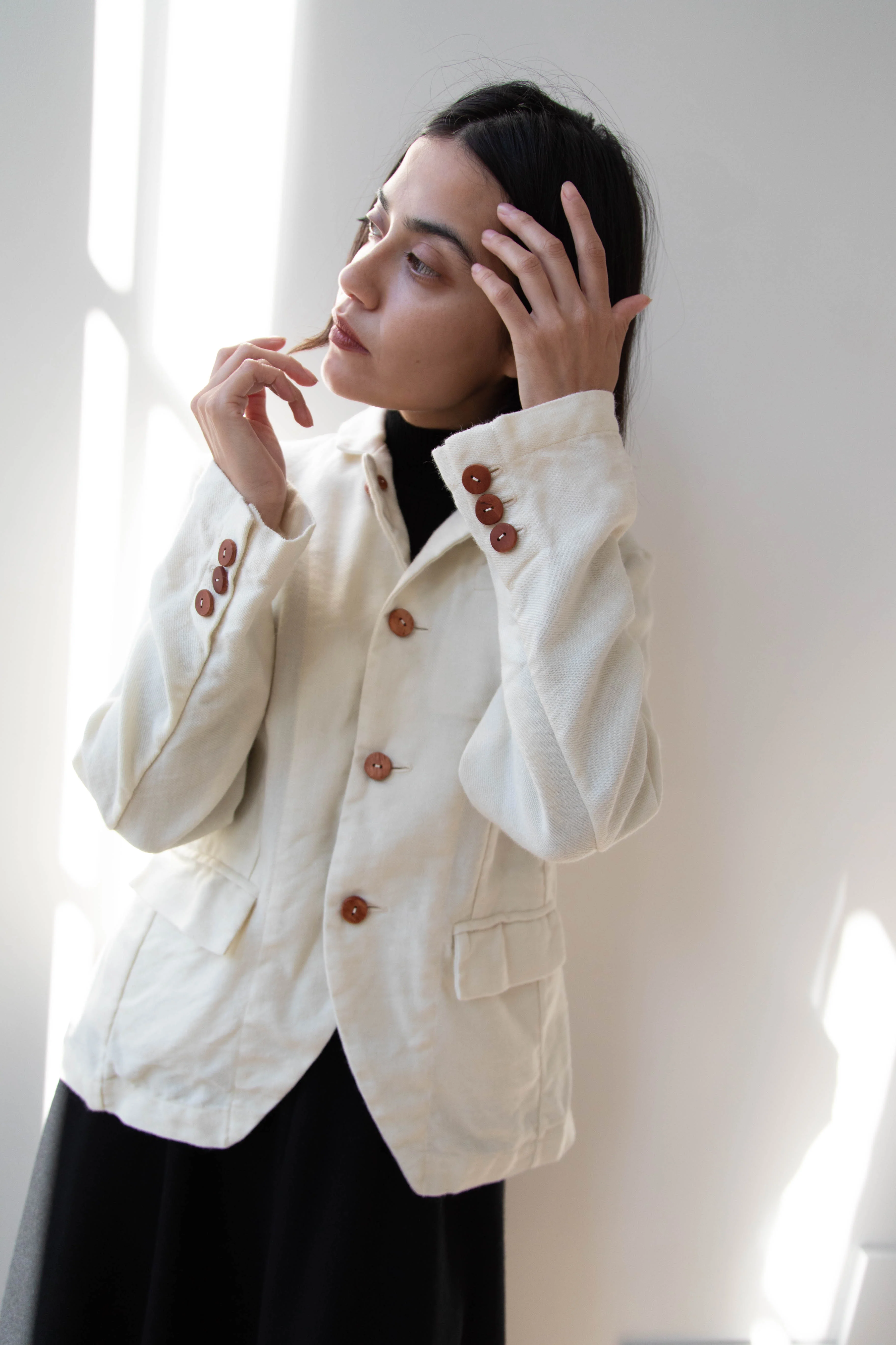 Risa Nakamura | Jacket "E" in Washed Wool - Image 20