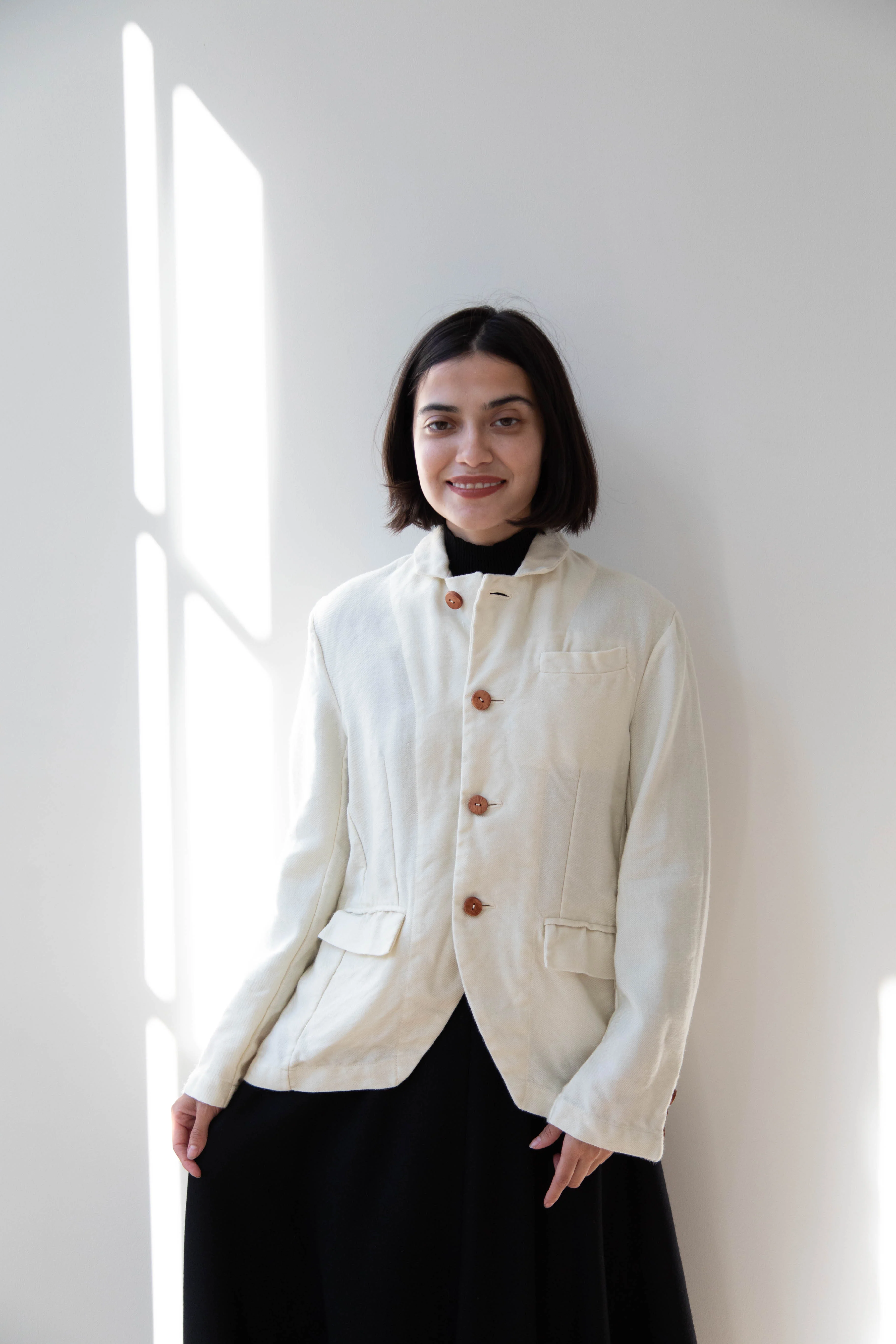 Risa Nakamura | Jacket "E" in Washed Wool - Image 3