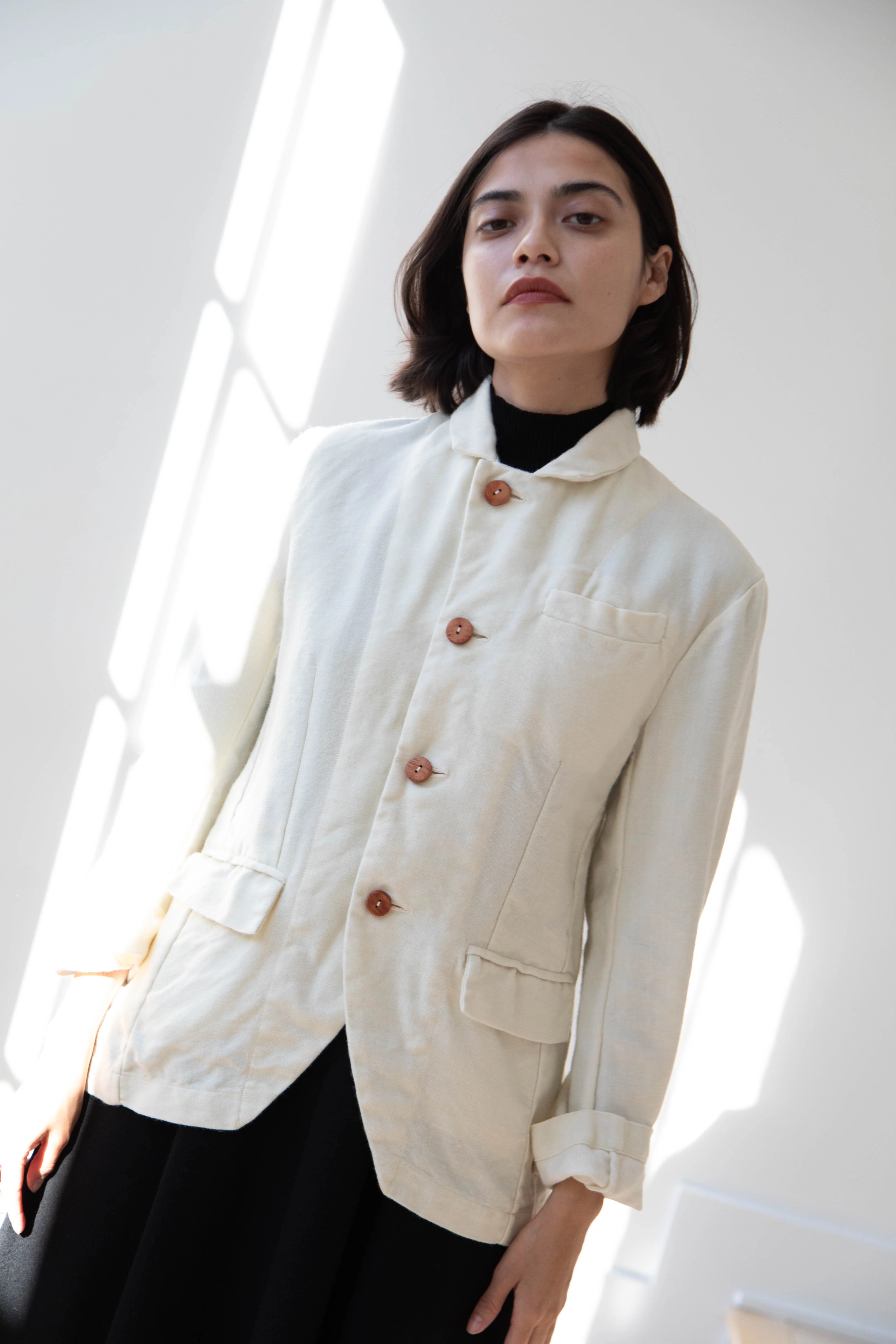 Risa Nakamura | Jacket "E" in Washed Wool - Image 36