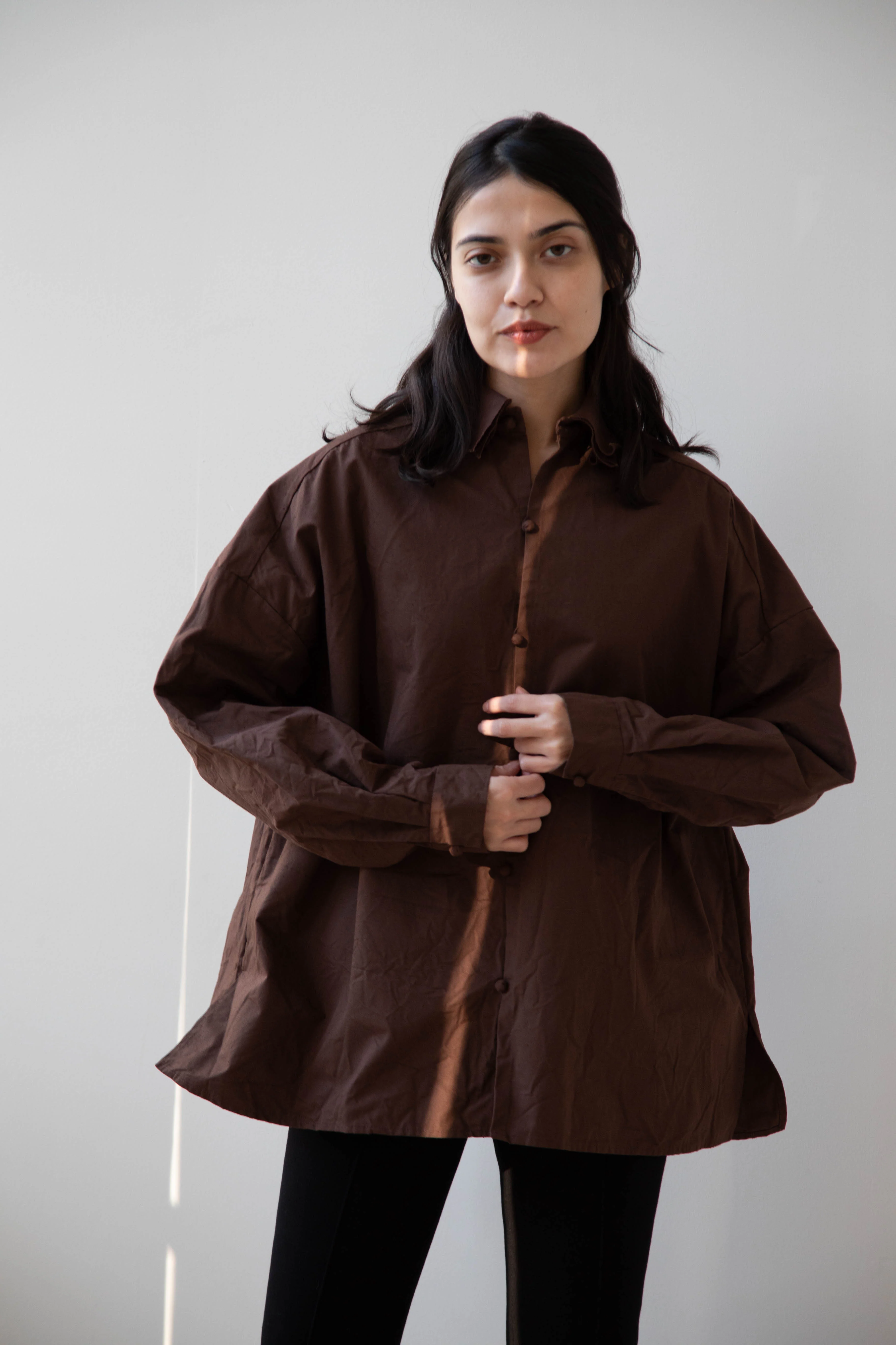 Risa Nakamura | Shirt B in Chestnut Brown - Image 13