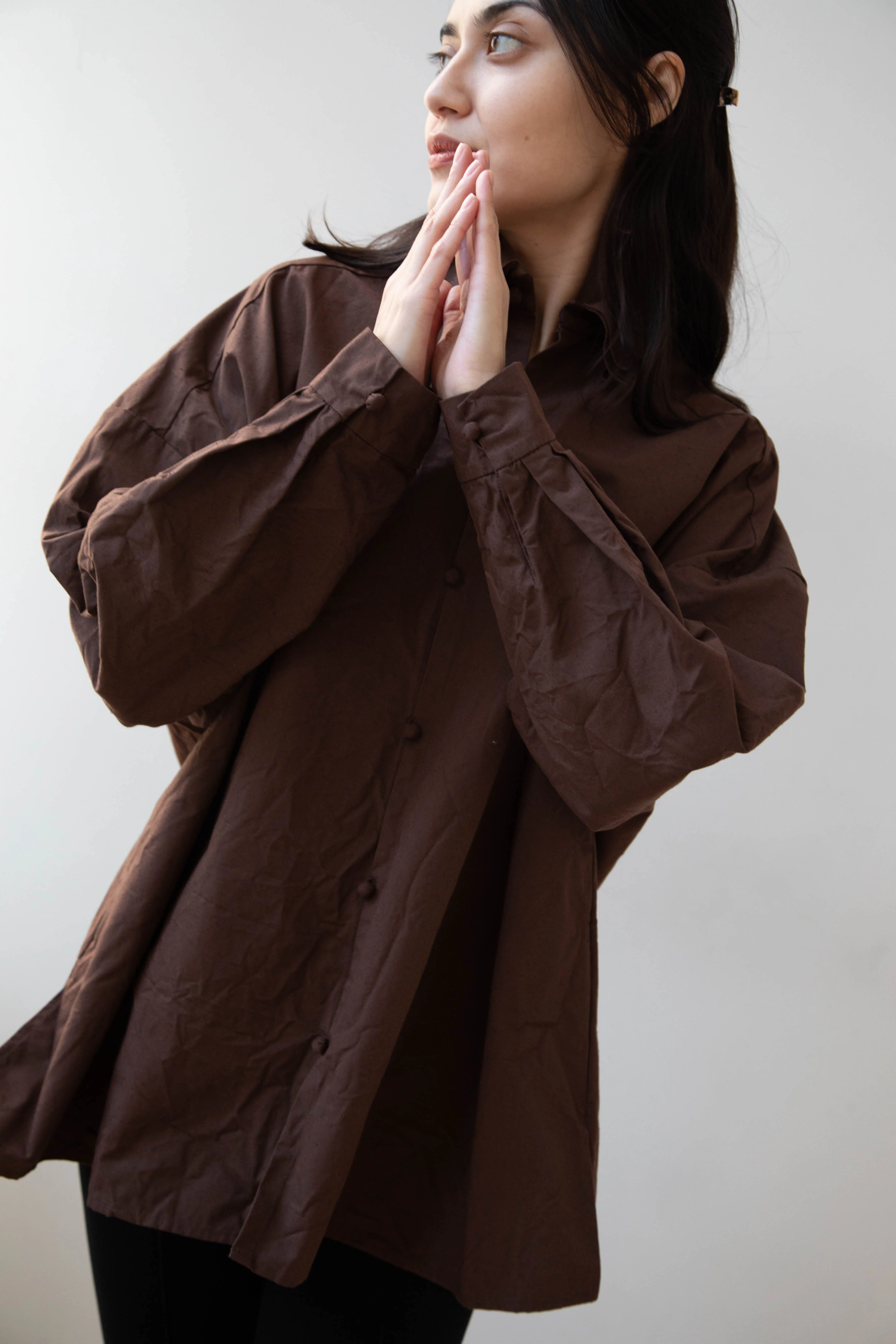 Risa Nakamura | Shirt B in Chestnut Brown - Image 16