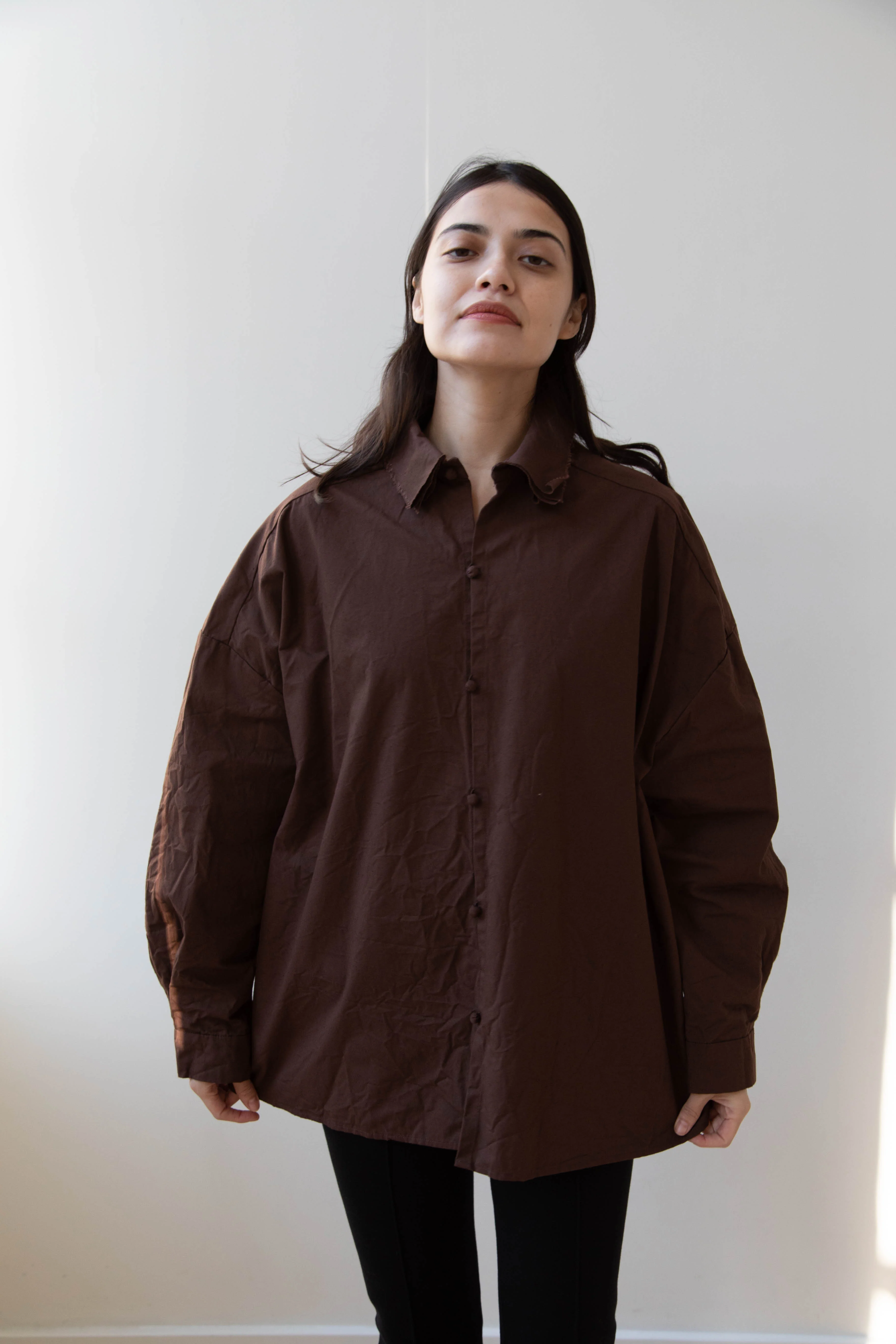 Risa Nakamura | Shirt B in Chestnut Brown - Image 17