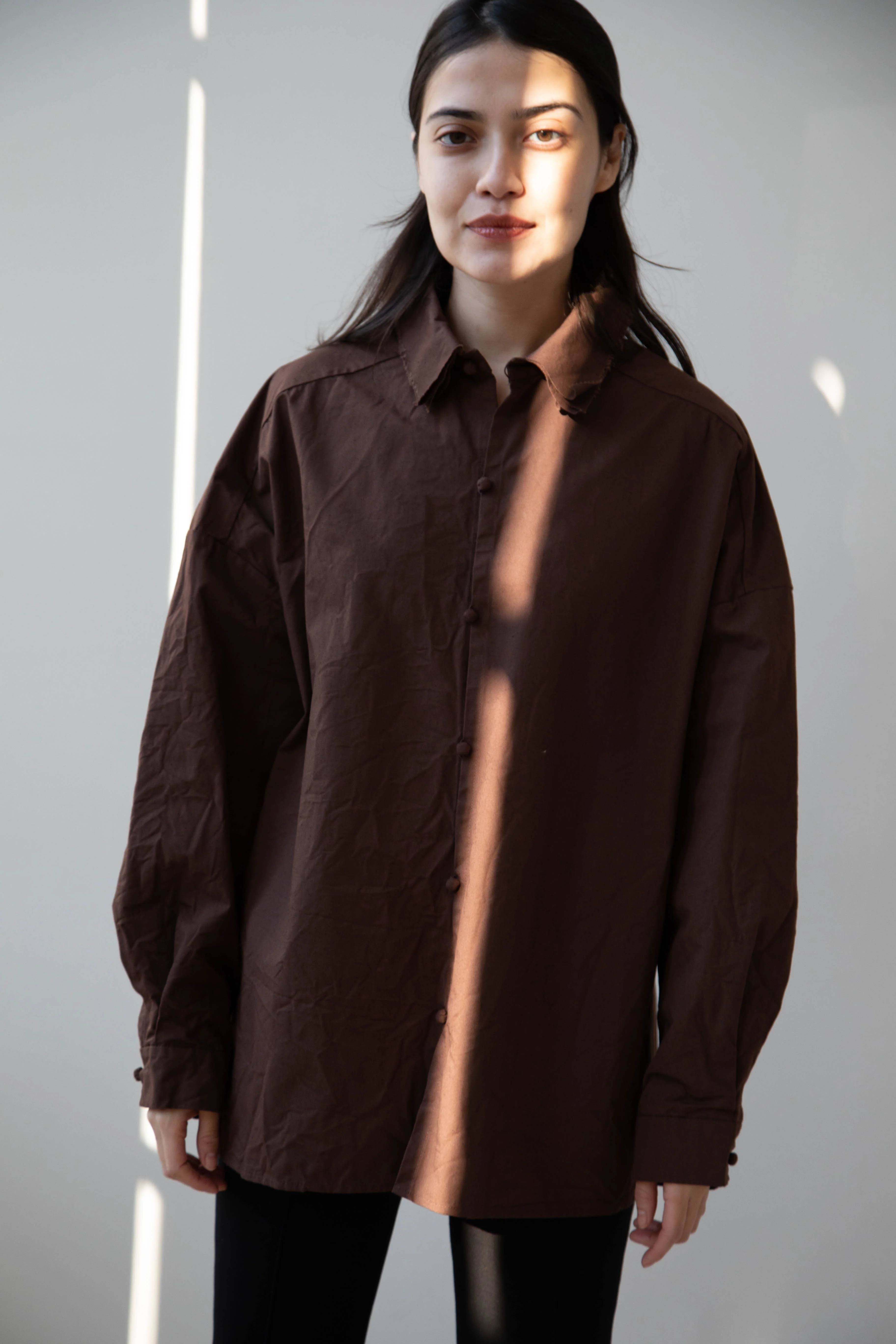 Risa Nakamura | Shirt B in Chestnut Brown - Image 18