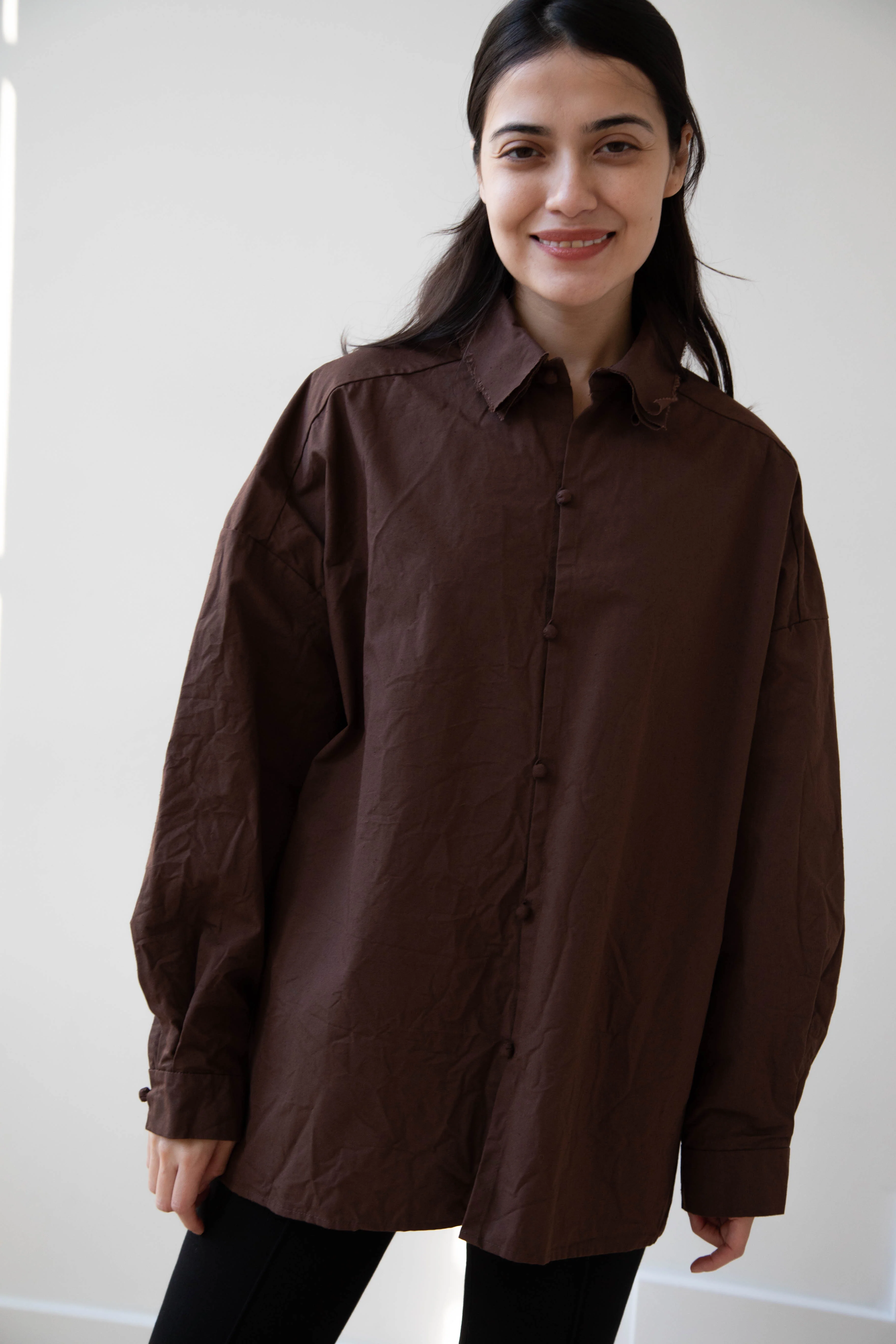Risa Nakamura | Shirt B in Chestnut Brown - Image 19