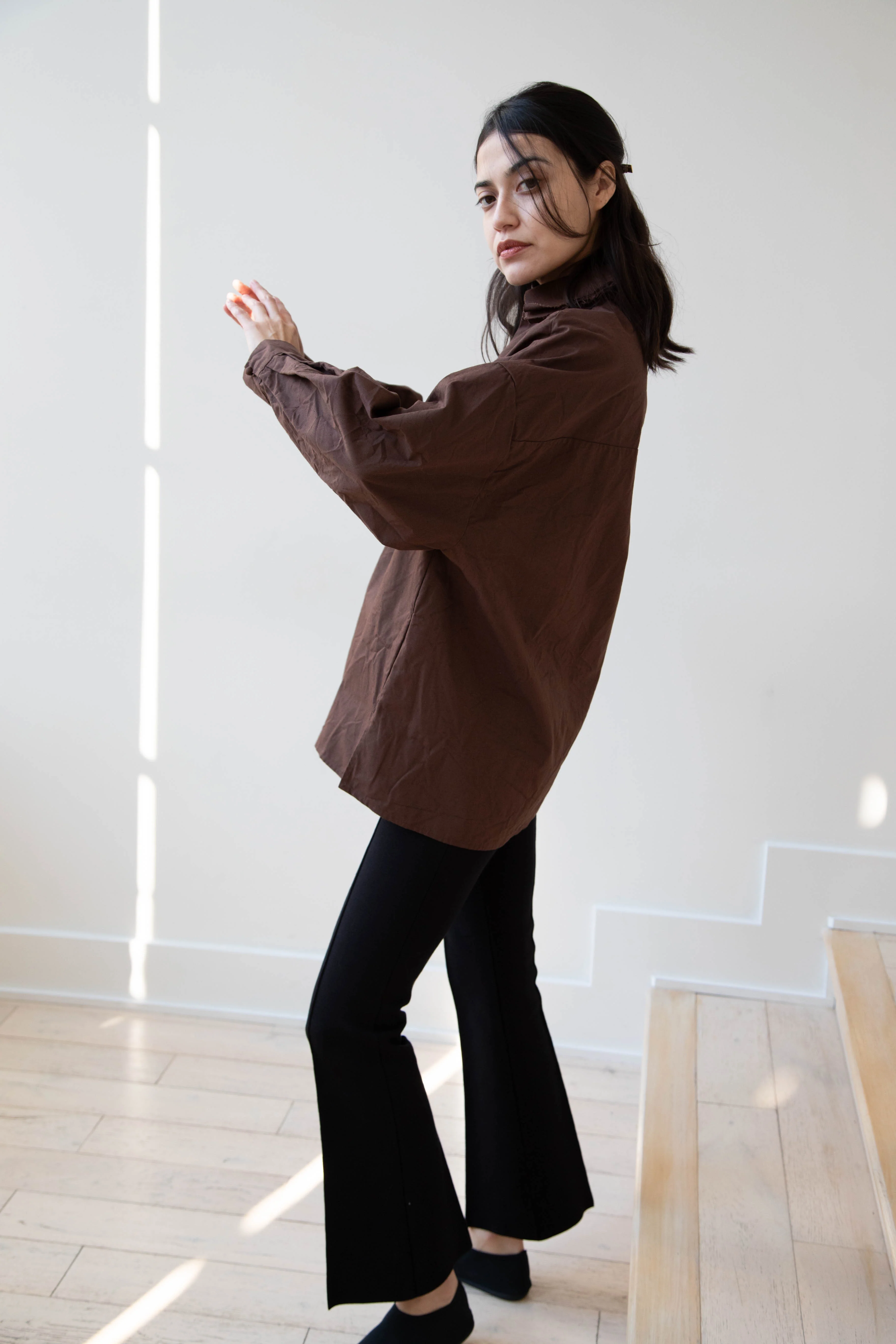 Risa Nakamura | Shirt B in Chestnut Brown - Image 21