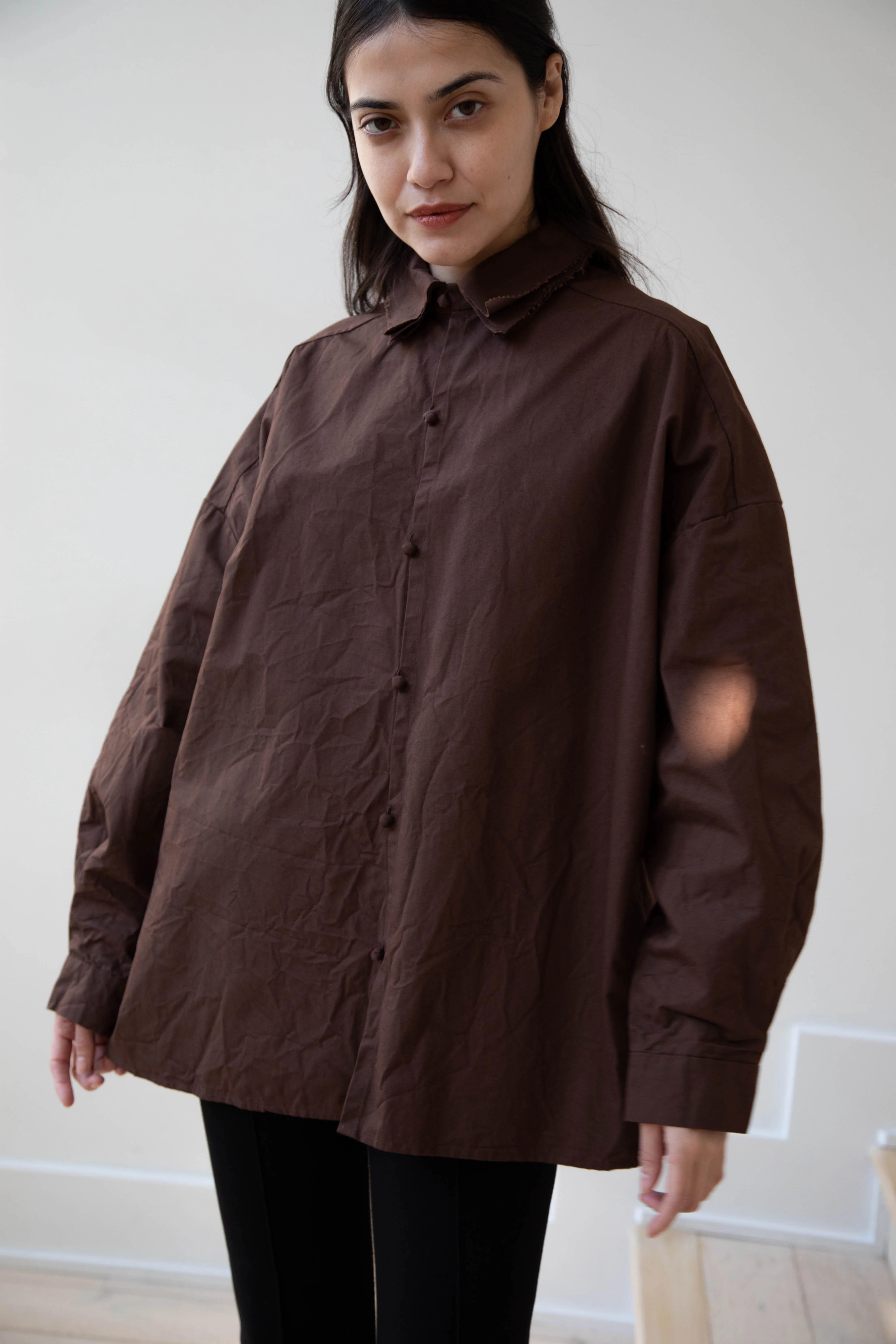 Risa Nakamura | Shirt B in Chestnut Brown - Image 25