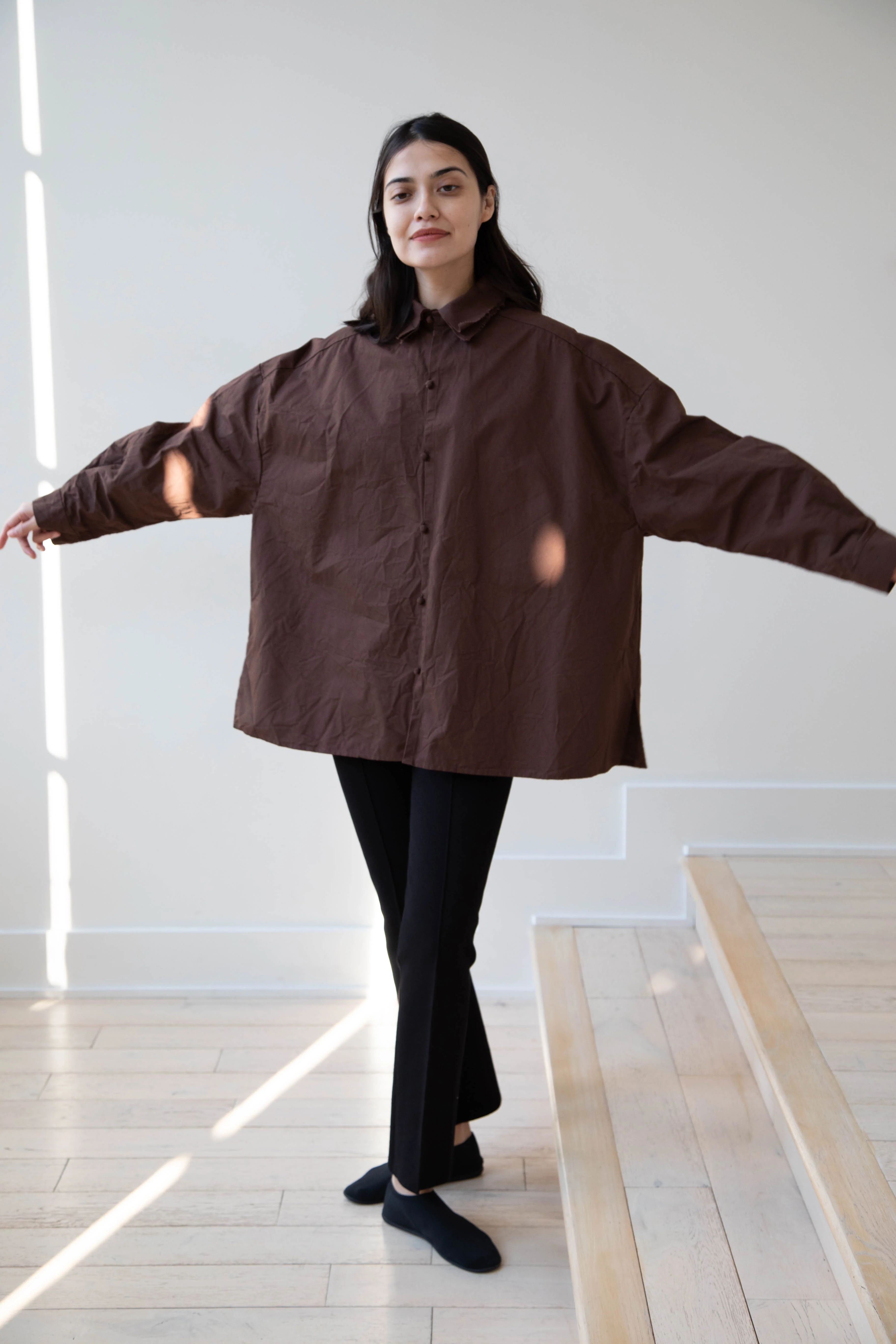 Risa Nakamura | Shirt B in Chestnut Brown - Image 26