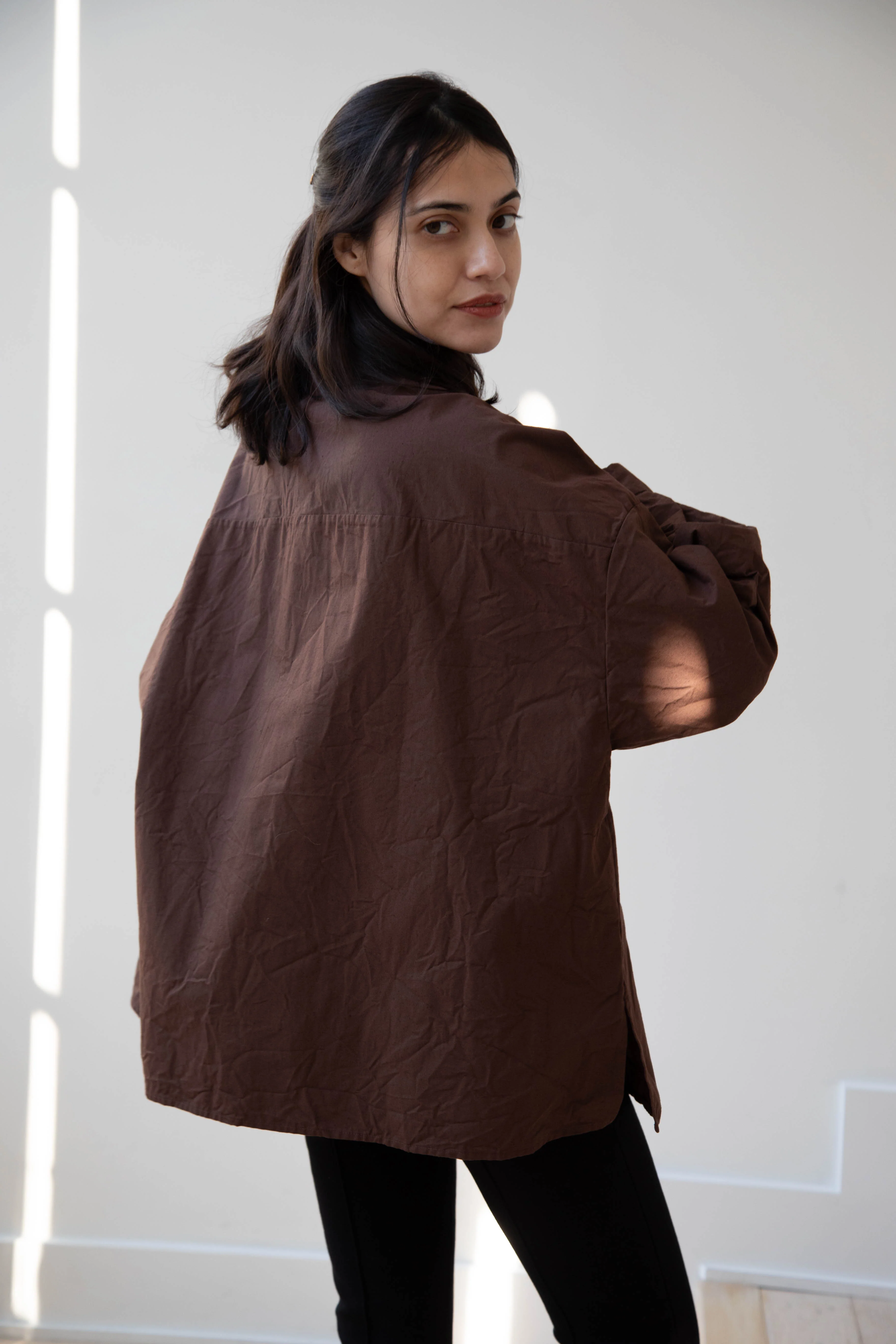 Risa Nakamura | Shirt B in Chestnut Brown - Image 28