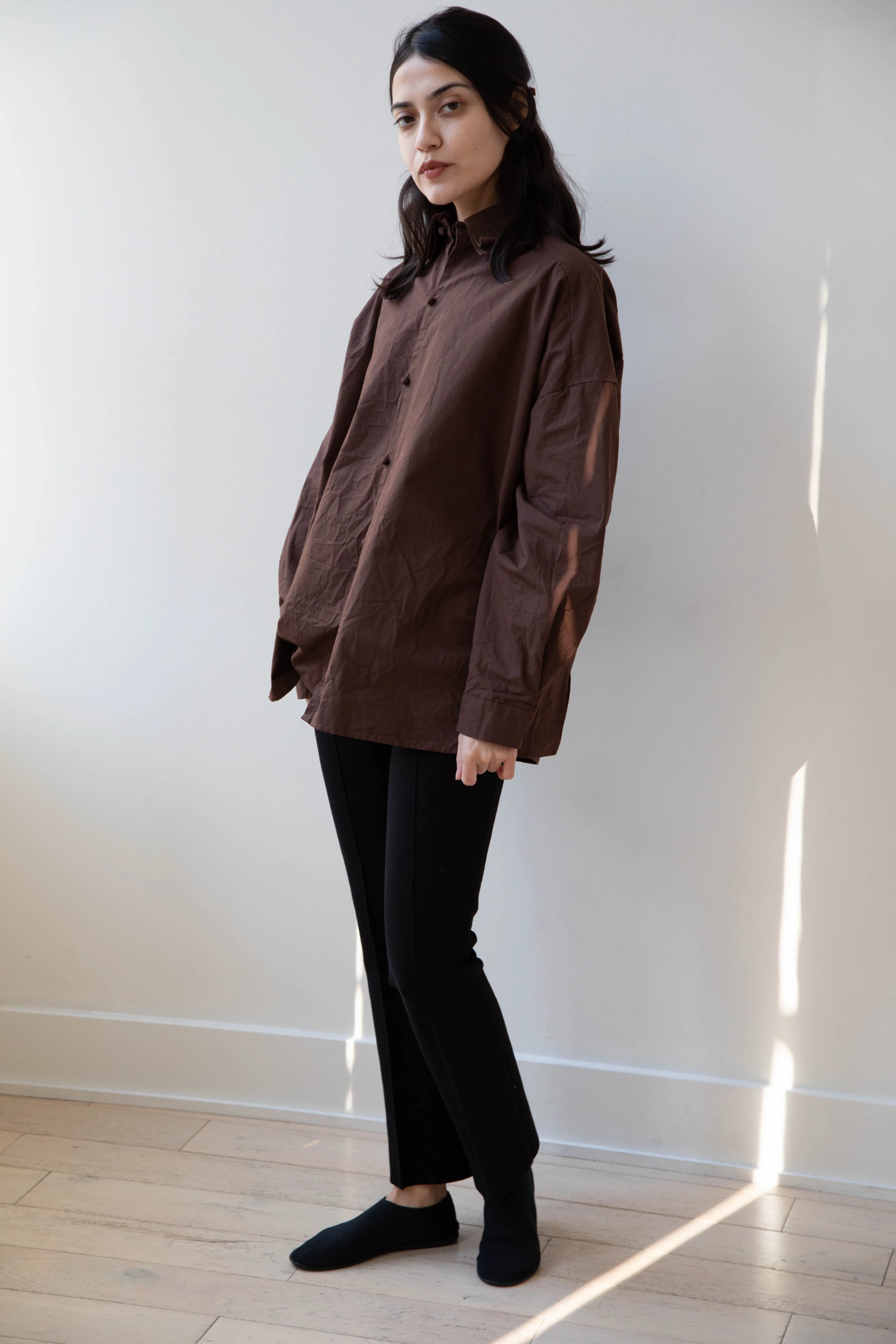 Risa Nakamura | Shirt B in Chestnut Brown - Image 3